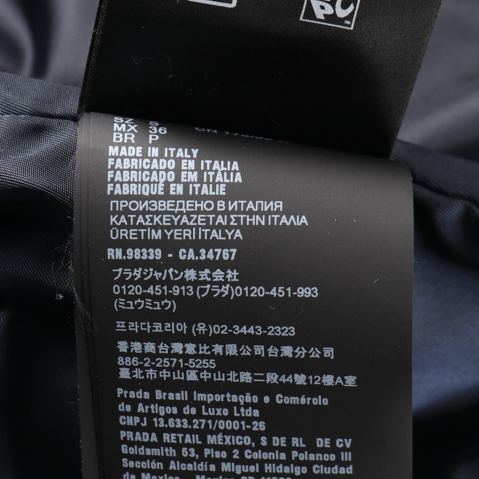 Prada Prada Prada Re-Nylon Trench Coat Textile Outerwear SGC671 DUTY FREE for USA Size ONE SIZE - 4 Thumbnail