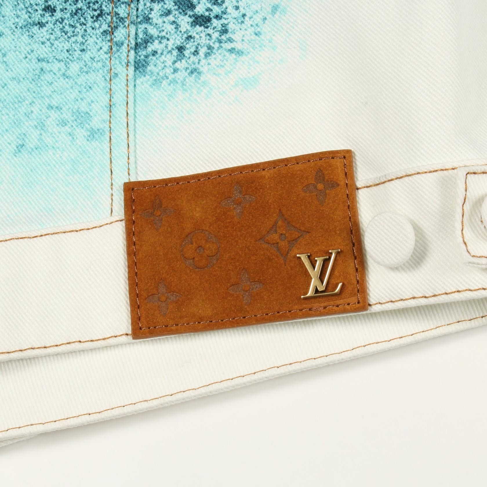 Louis Vuitton Louis Vuitton Louis Vuitton LV Spray Cotton Denim Jacket Textile Outerwear DUTY FREE for USA Size ONE SIZE - 8 Thumbnail