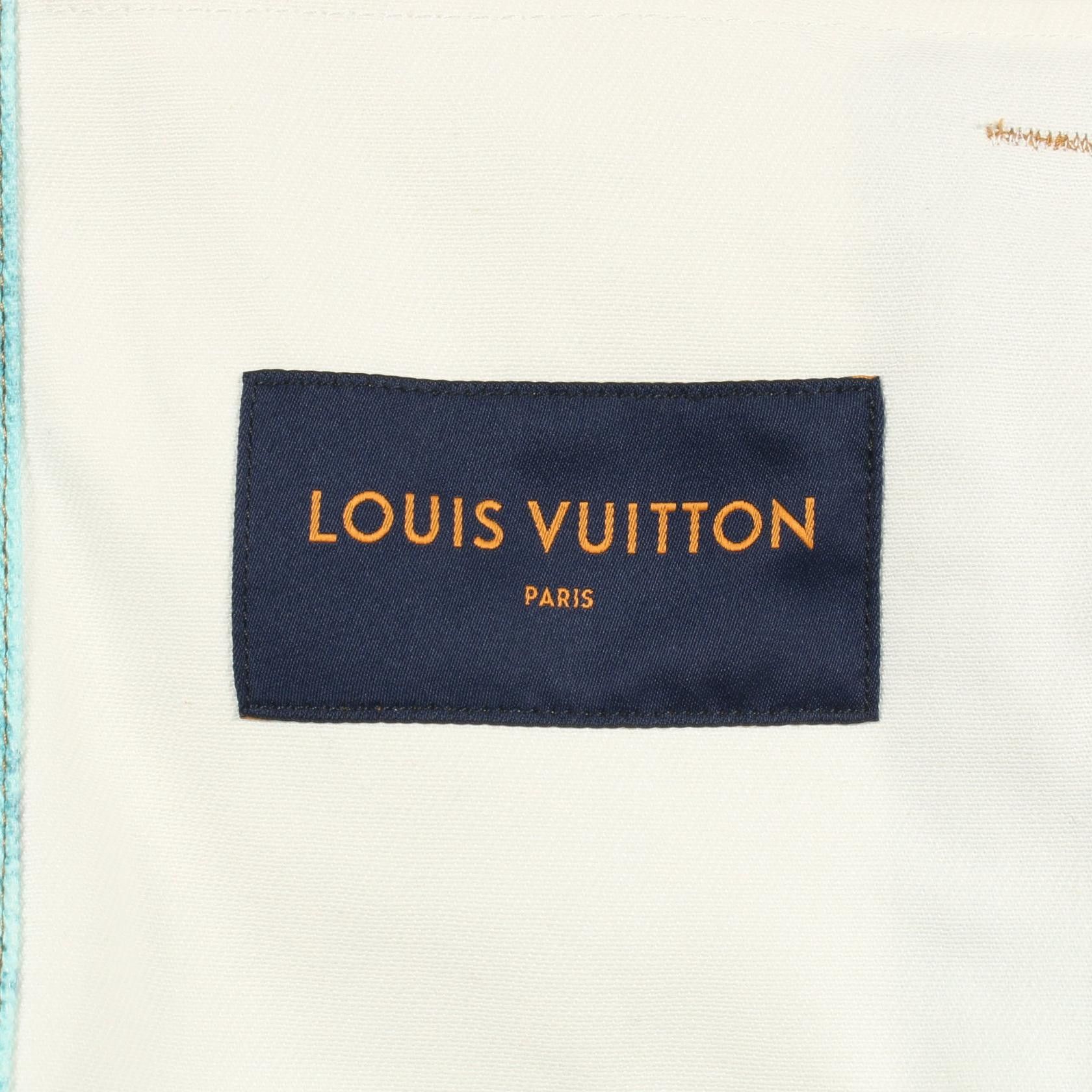 Louis Vuitton Louis Vuitton Louis Vuitton LV Spray Cotton Denim Jacket Textile Outerwear DUTY FREE for USA Size ONE SIZE - 3 Thumbnail