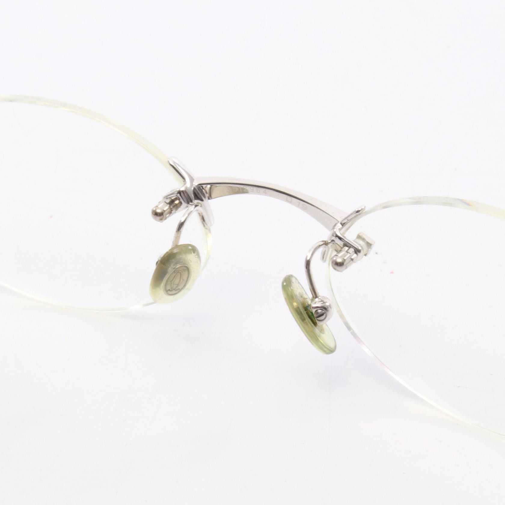 Cartier Cartier Cartier Rimless Wood Metal Glasses Plant-based Glasses DUTY FREE for USA Size ONE SIZE - 7 Thumbnail