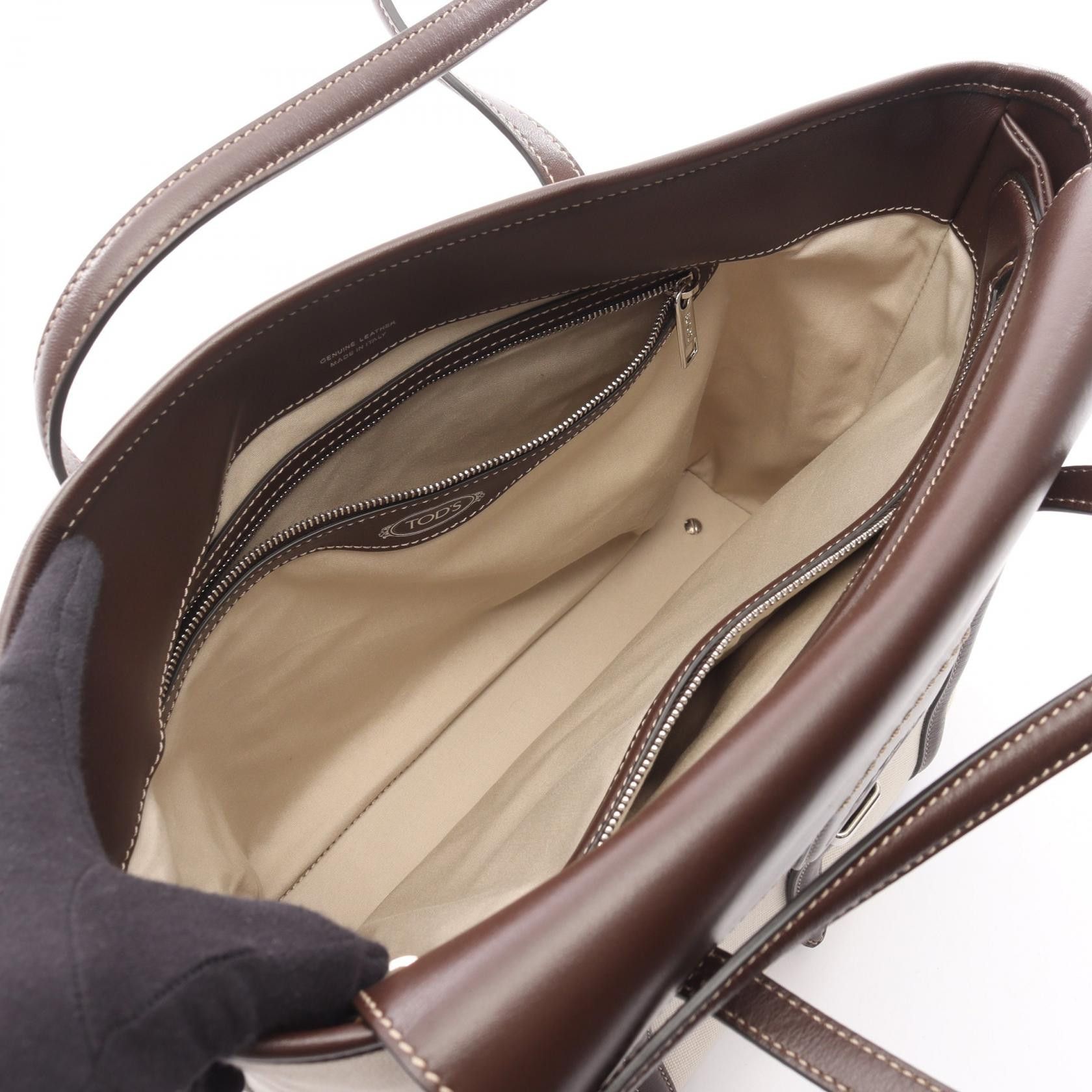Tod's Tod's Tod's New Joy Leather Tote Bag Textile Tote Bag DUTY FREE for USA Size ONE SIZE - 3 Thumbnail