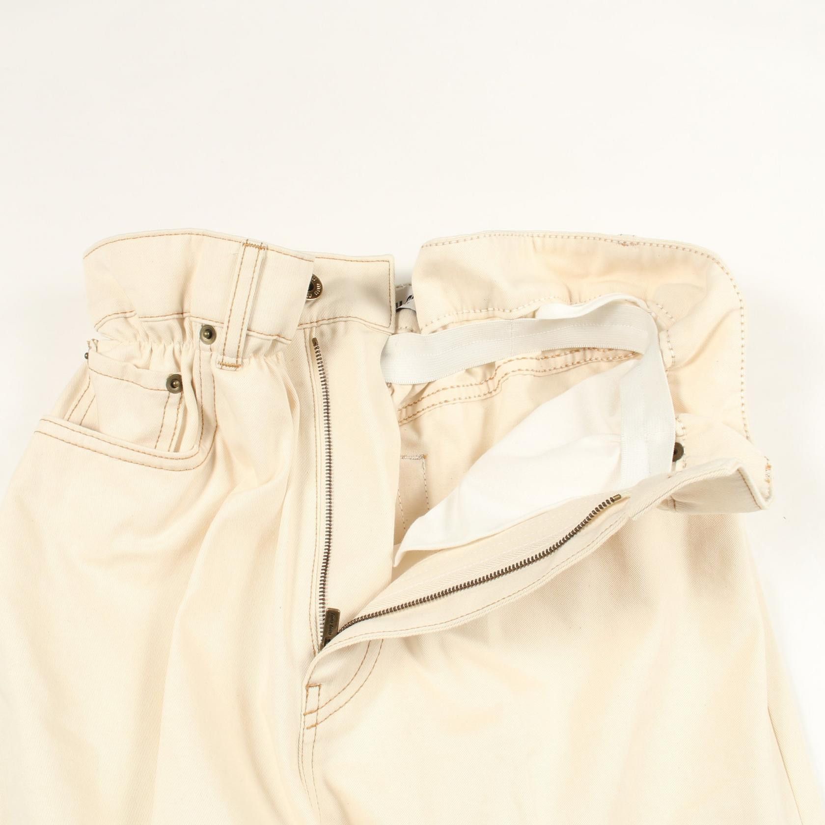 Miu Miu Miu Miu Miu Miu Cotton Pants Textile Pants DUTY FREE for USA Size ONE SIZE - 5 Thumbnail