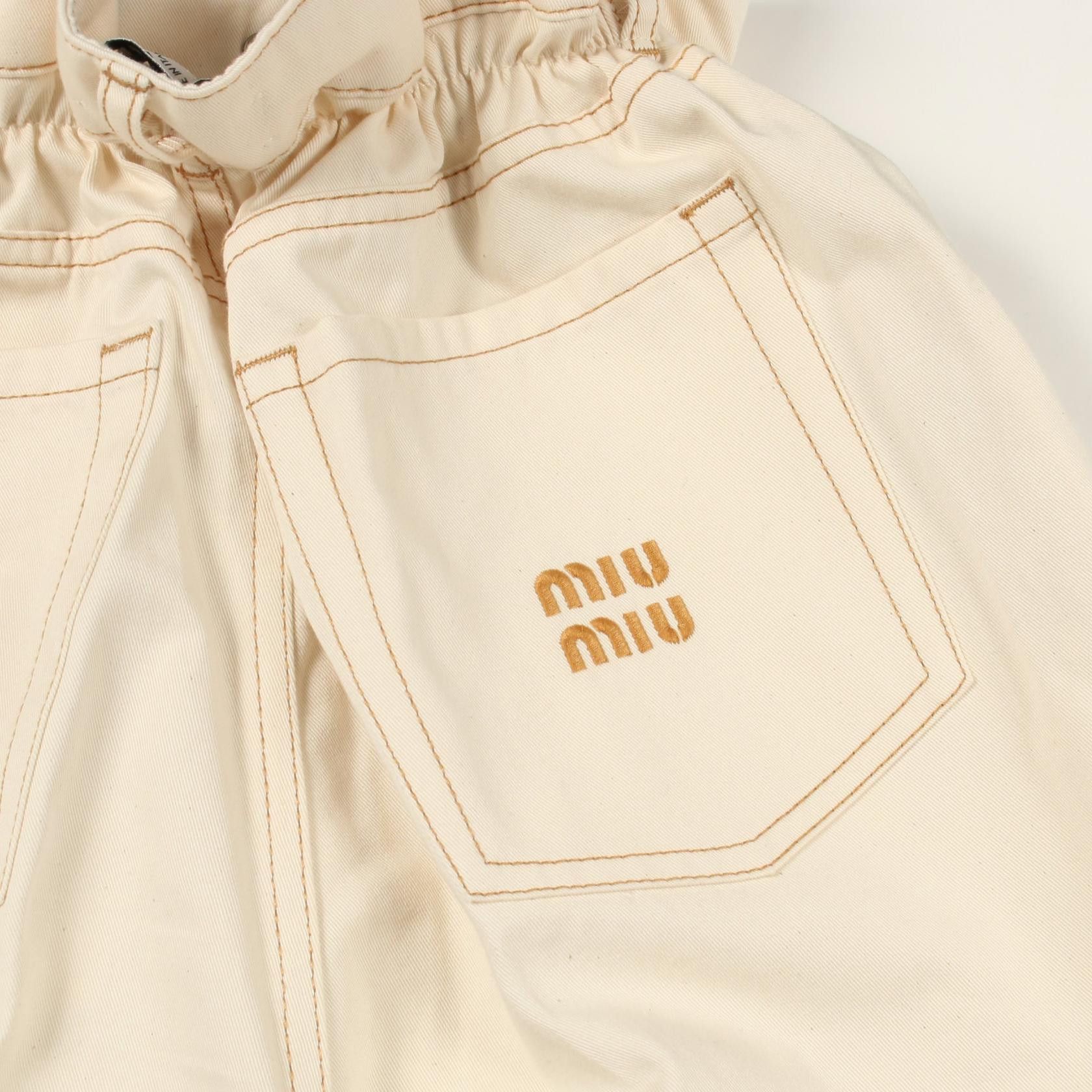 Miu Miu Miu Miu Miu Miu Cotton Pants Textile Pants DUTY FREE for USA Size ONE SIZE - 9 Thumbnail