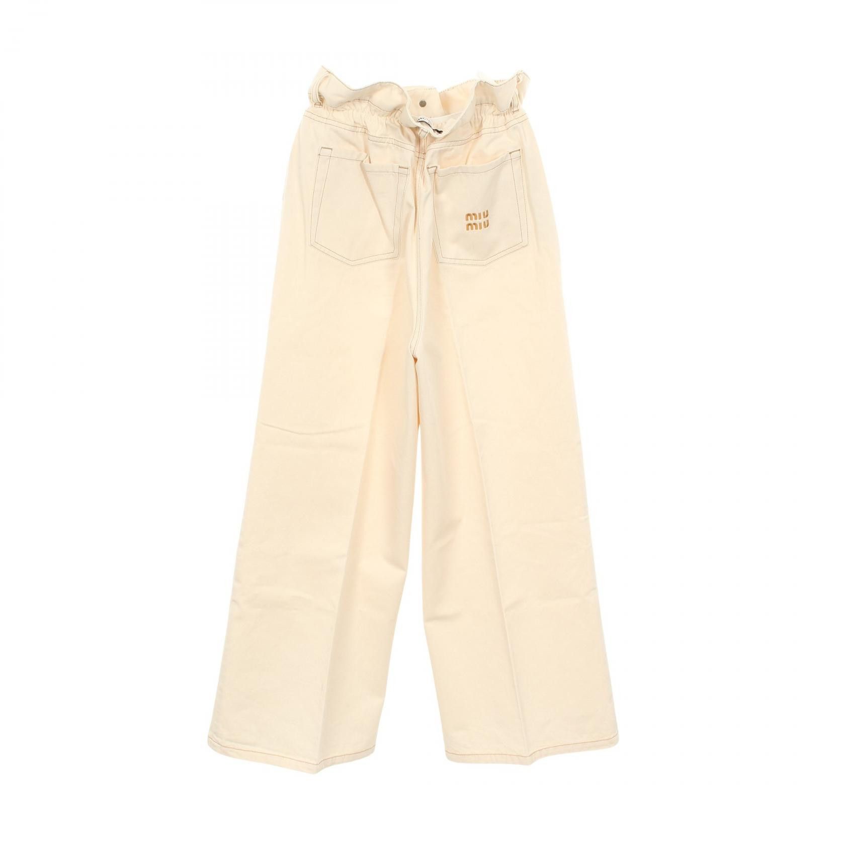 Miu Miu Miu Miu Miu Miu Cotton Pants Textile Pants DUTY FREE for USA Size ONE SIZE - 2 Thumbnail