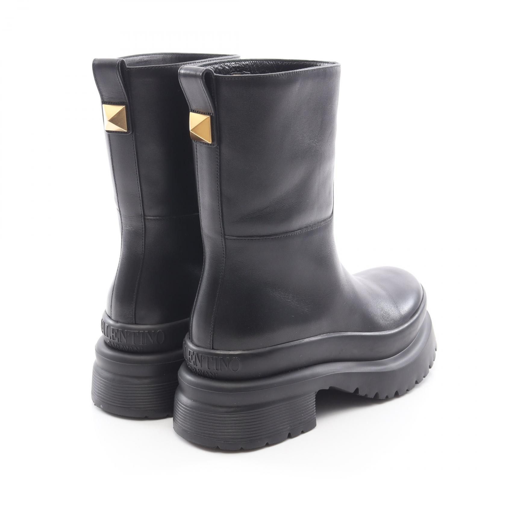 Valentino Valentino Valentino Garavani Roman Studs Leather Boots Leather Shoes DUTY FREE for USA Size ONE SIZE - 2 Thumbnail