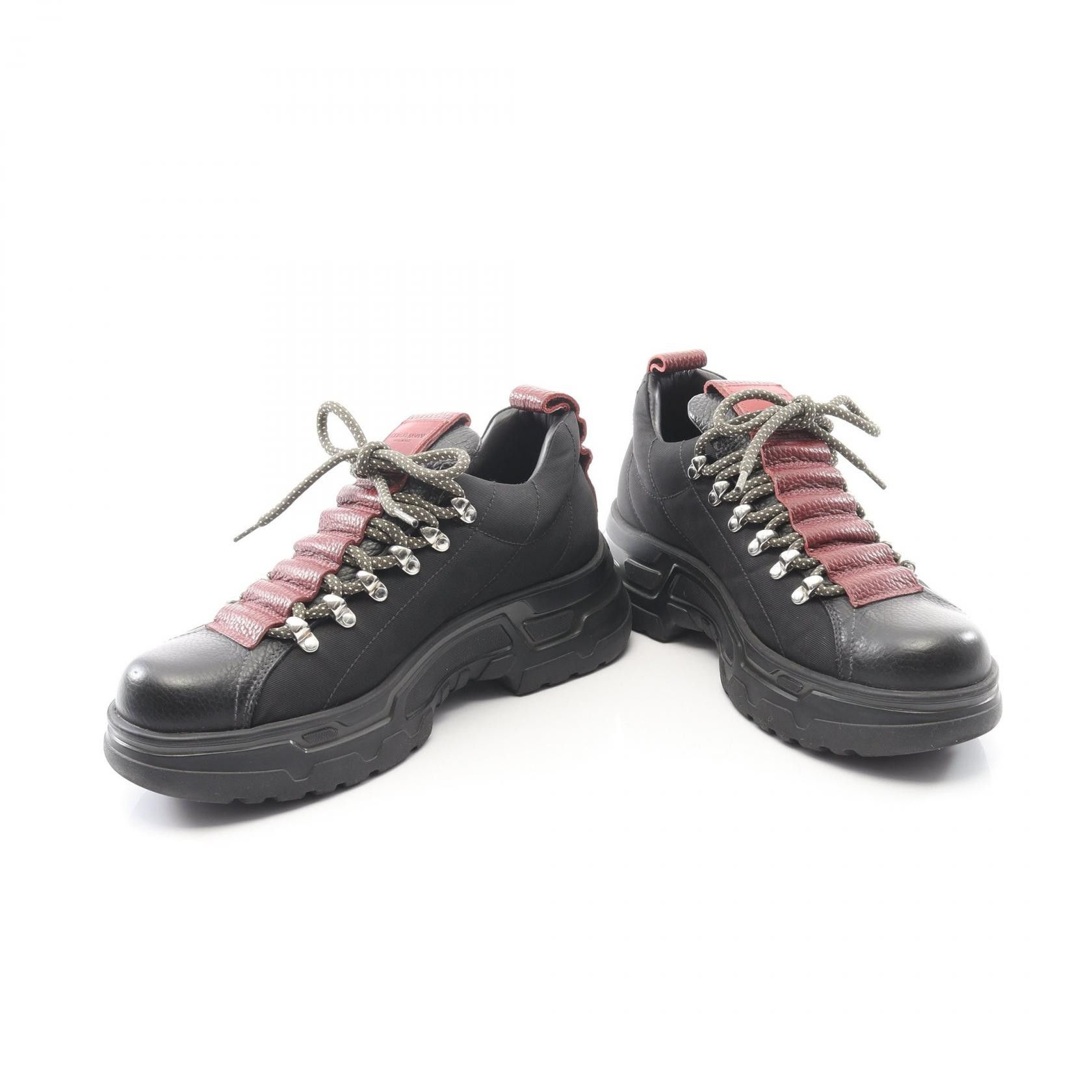 Giorgio Armani Giorgio Armani Giorgio Armani Leather Fabric Sneakers Leather Shoes X2C666 DUTY FREE for USA Size ONE SIZE - 3 Thumbnail