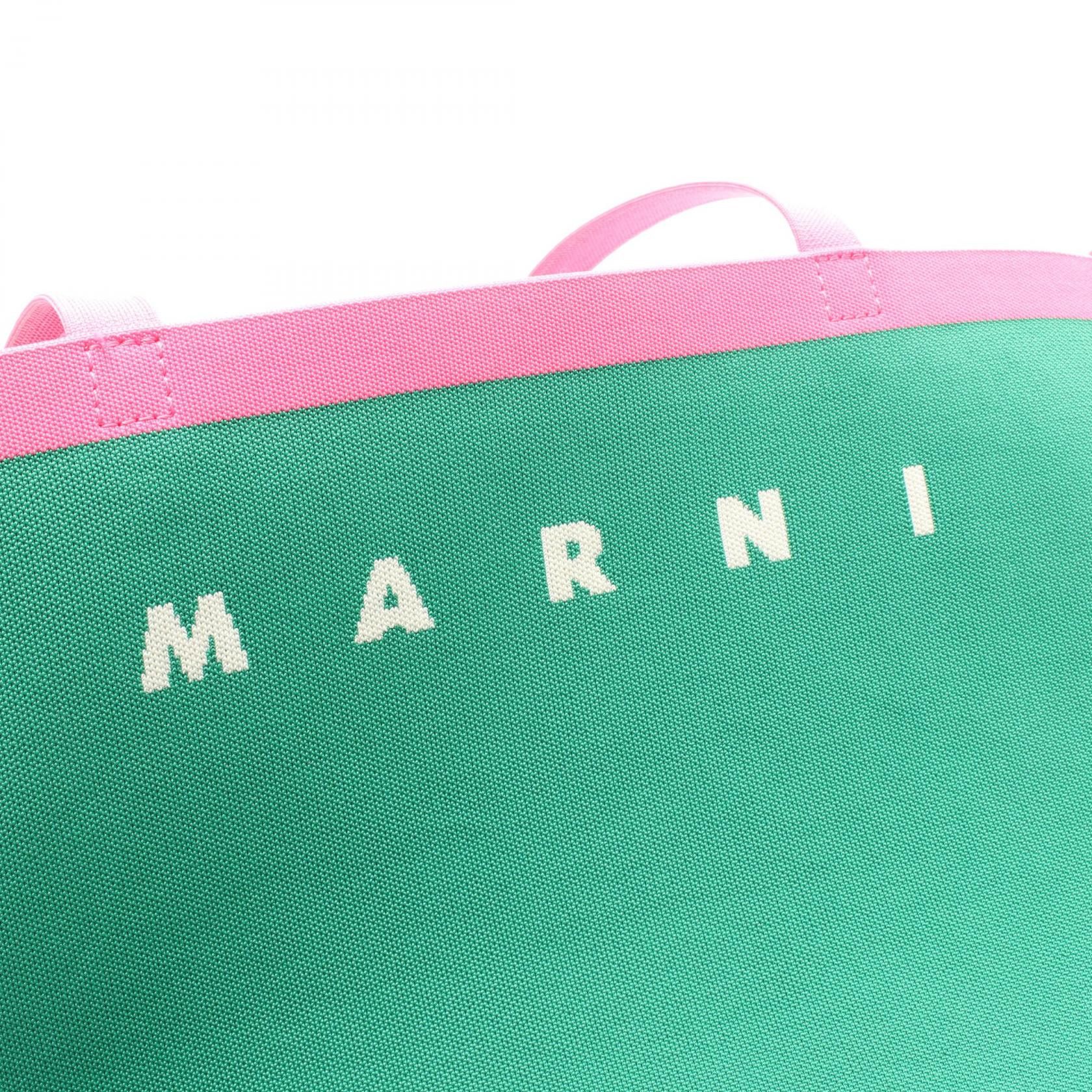 Marni Marni Marni Logo Tote Bag Textile Tote Bag SHMP0072A0 DUTY FREE for USA Size ONE SIZE - 4 Thumbnail