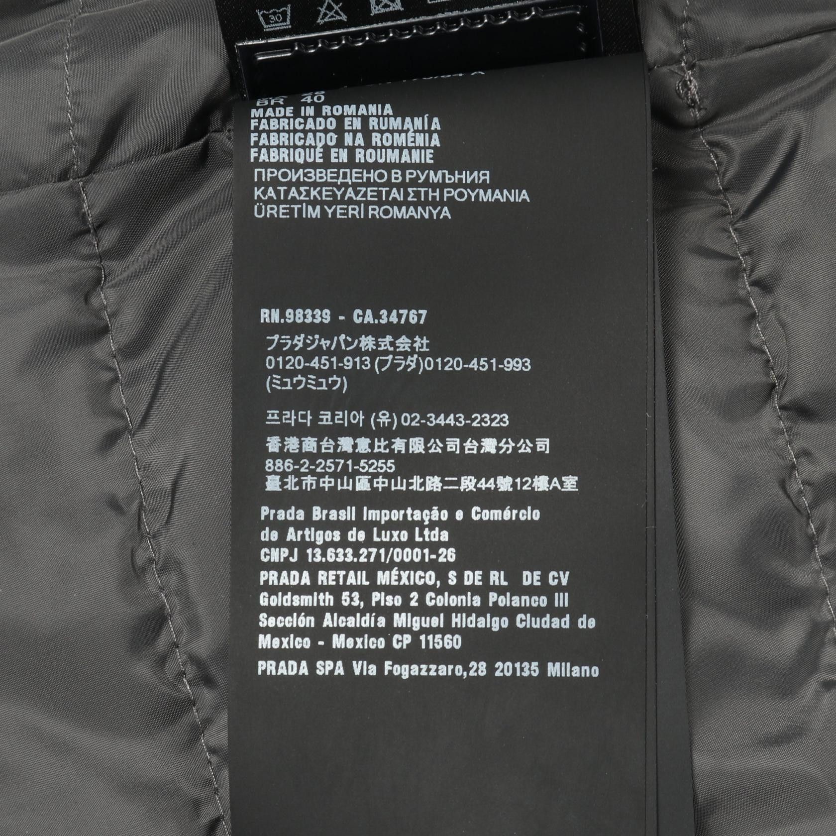 Prada Prada PRADA Polyester Down Jacket Textile Outerwear DUTY FREE for USA Size ONE SIZE - 4 Thumbnail