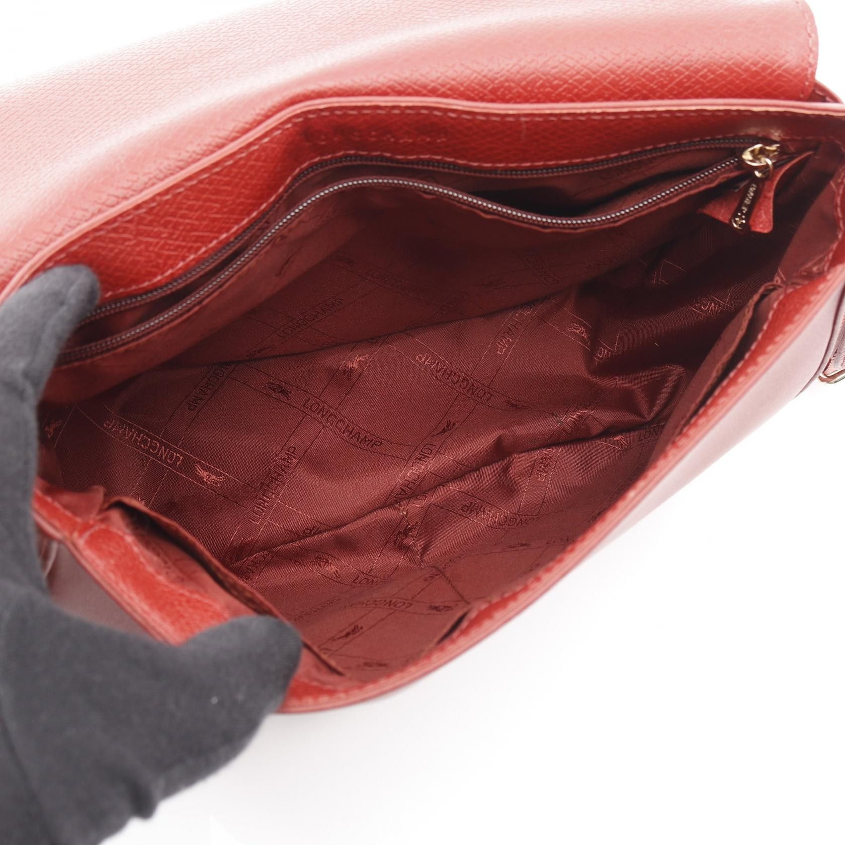 Longchamp Longchamp Longchamp Cavalcade Leather Shoulder Bag Leather Shoulder Bag DUTY FREE for USA Size ONE SIZE - 3 Thumbnail
