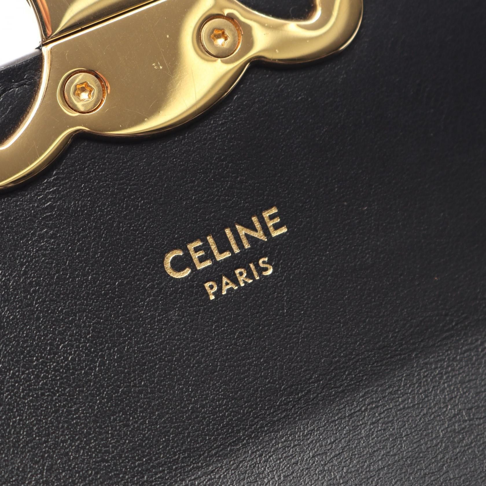 Celine Celine CELINE Mini Claude Triomphe Leather Shoulder Bag Leather Shoulder Bag 10I513 DUTY FREE for USA Size ONE SIZE - 4 Thumbnail