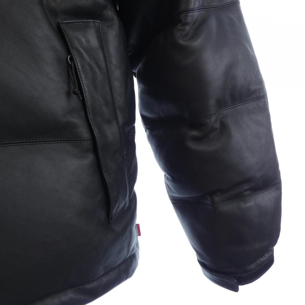 Supreme Supreme Supreme The North Face Leather Down Jacket Leather Outerwear ND91702I DUTY FREE for USA Size ONE SIZE - 6 Thumbnail