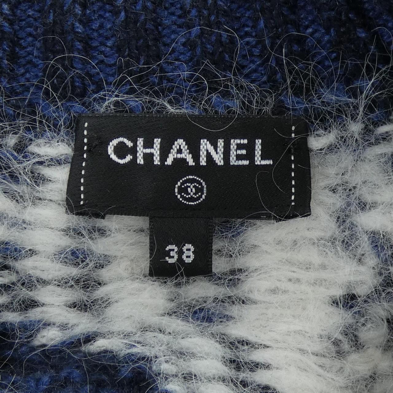 Chanel Chanel Chanel Cashmere Knit Textile Tops P73572K10554 DUTY FREE for USA Size ONE SIZE - 5 Thumbnail
