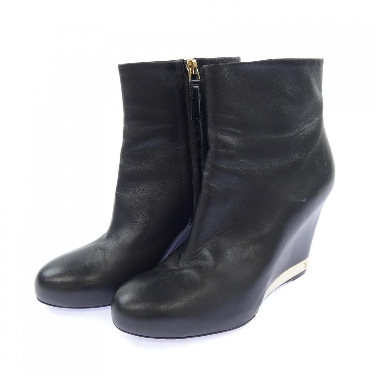 Chanel Chanel Chanel Short Boots Lambskin Boots Leather Shoes G31302X01000 DUTY FREE for USA Size ONE SIZE - 3 Thumbnail