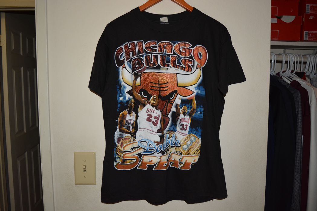 Dennis Rodman T Shirt Chicago Bulls Vintage Rap Tee Off White