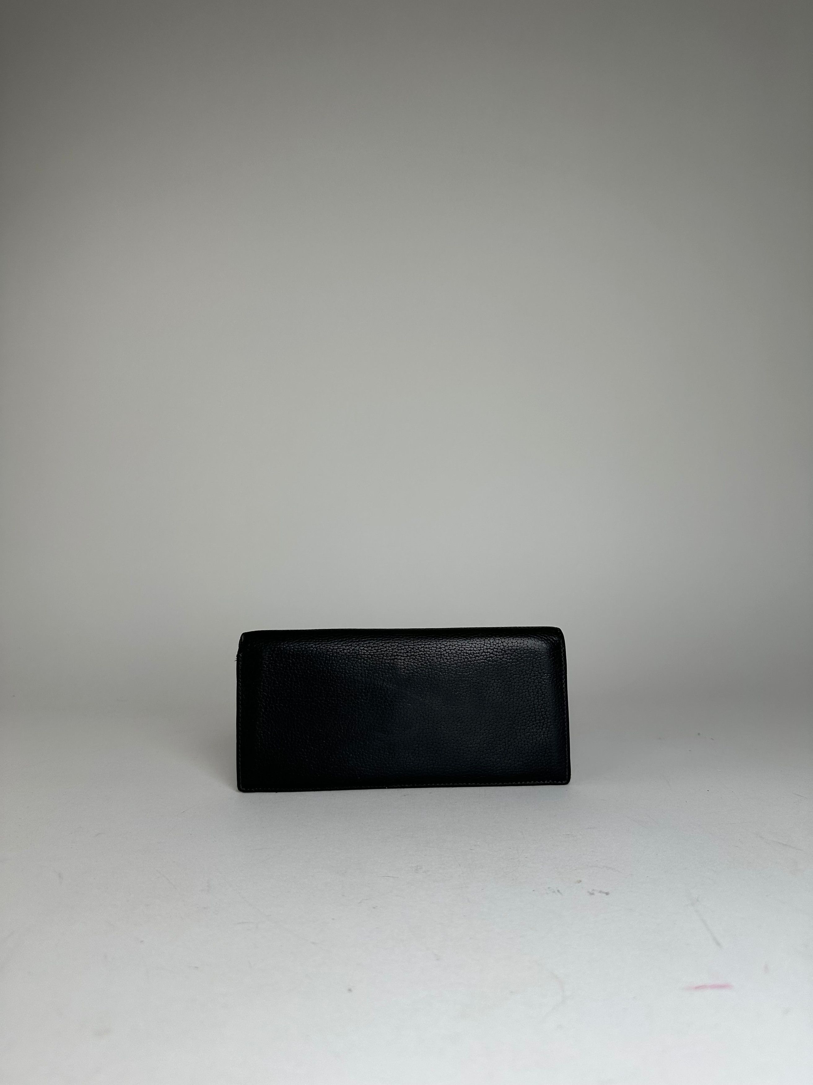 Loewe Vintage Madrid Grained Leather Long Wallet Black Size ONE SIZE - 11 Thumbnail