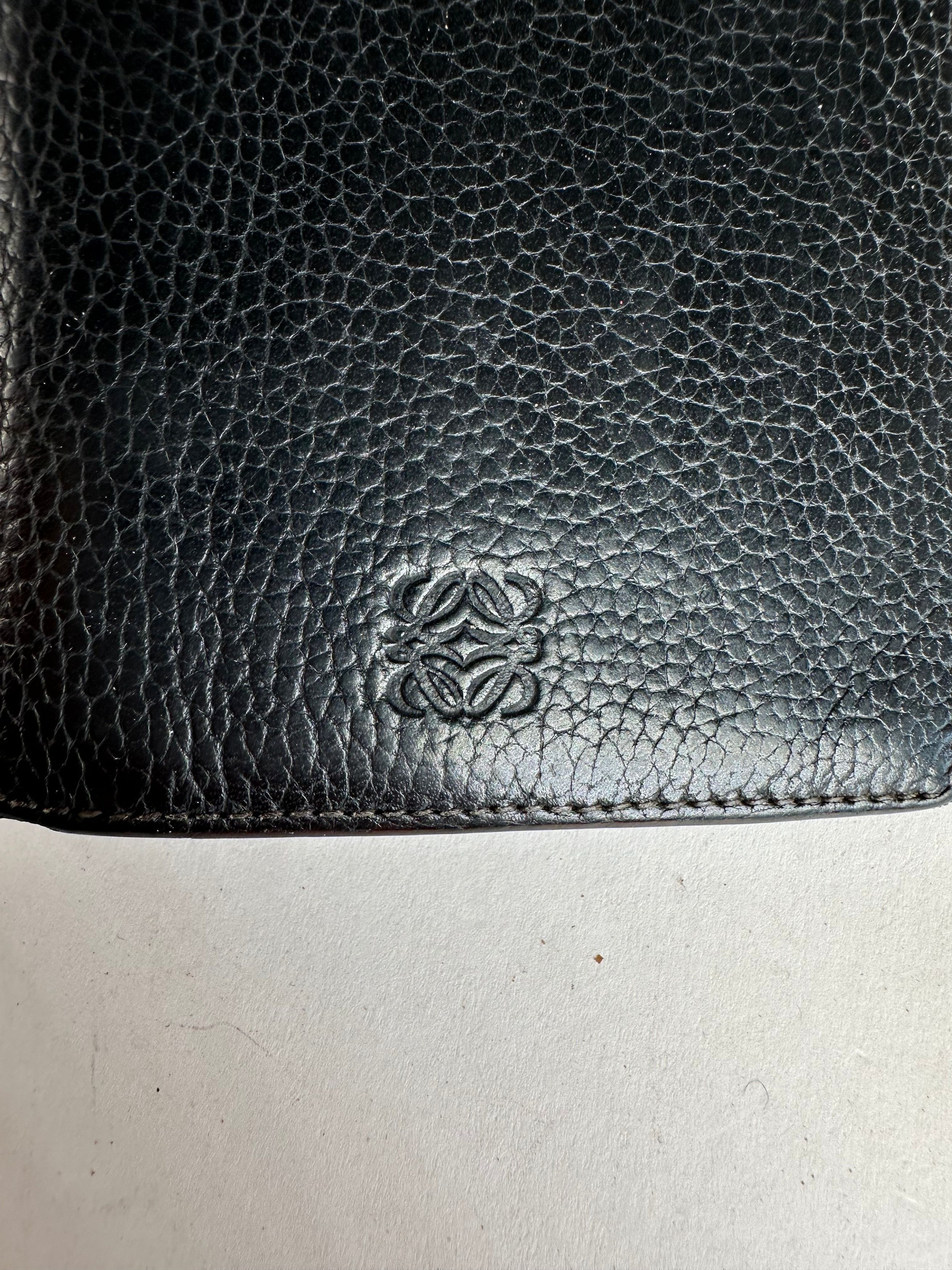 Loewe Vintage Madrid Grained Leather Long Wallet Black Size ONE SIZE - 2 Thumbnail