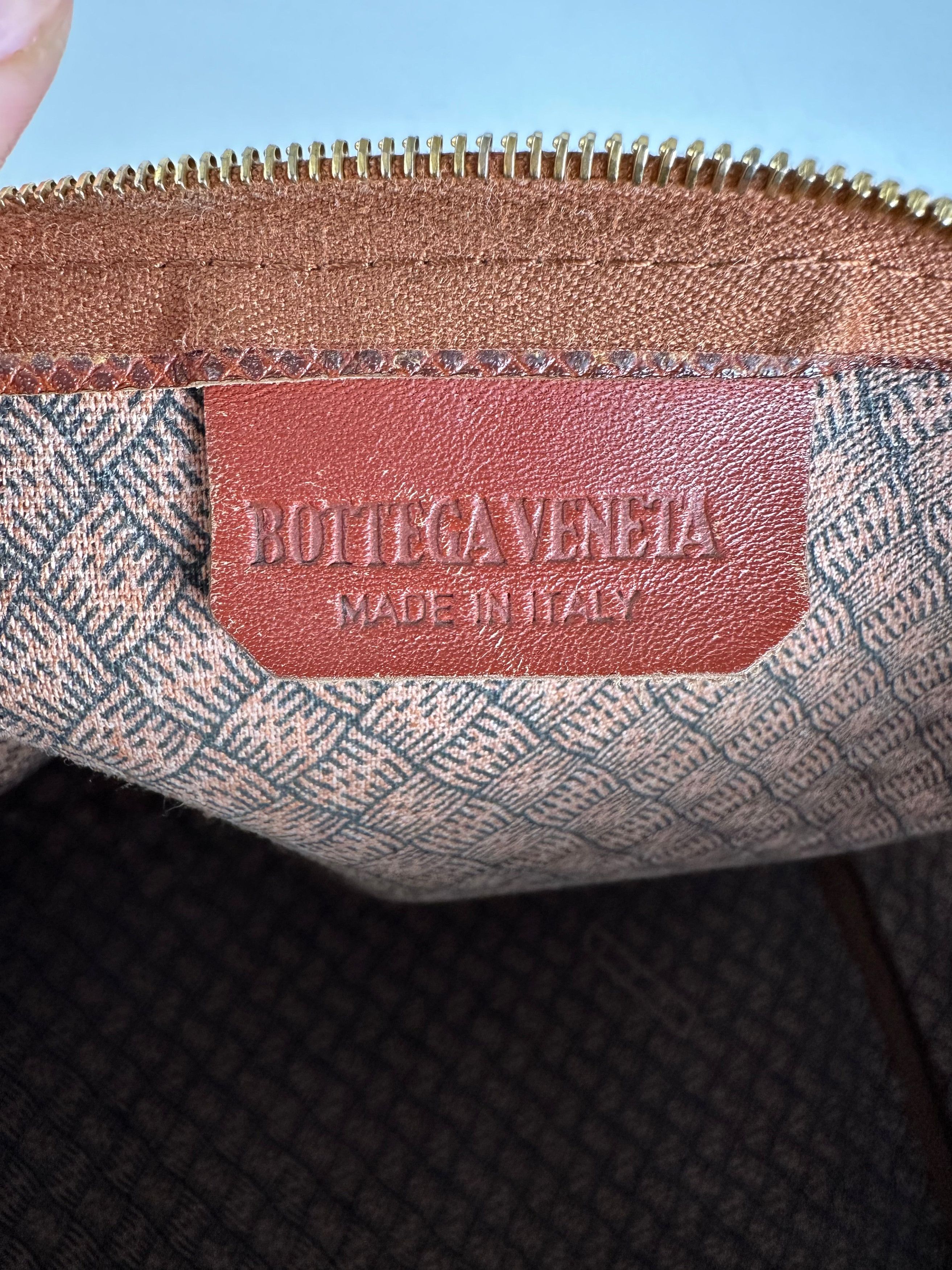 Bottega Veneta Vintage Leather Boston Bag Black Brown Size ONE SIZE - 6 Thumbnail