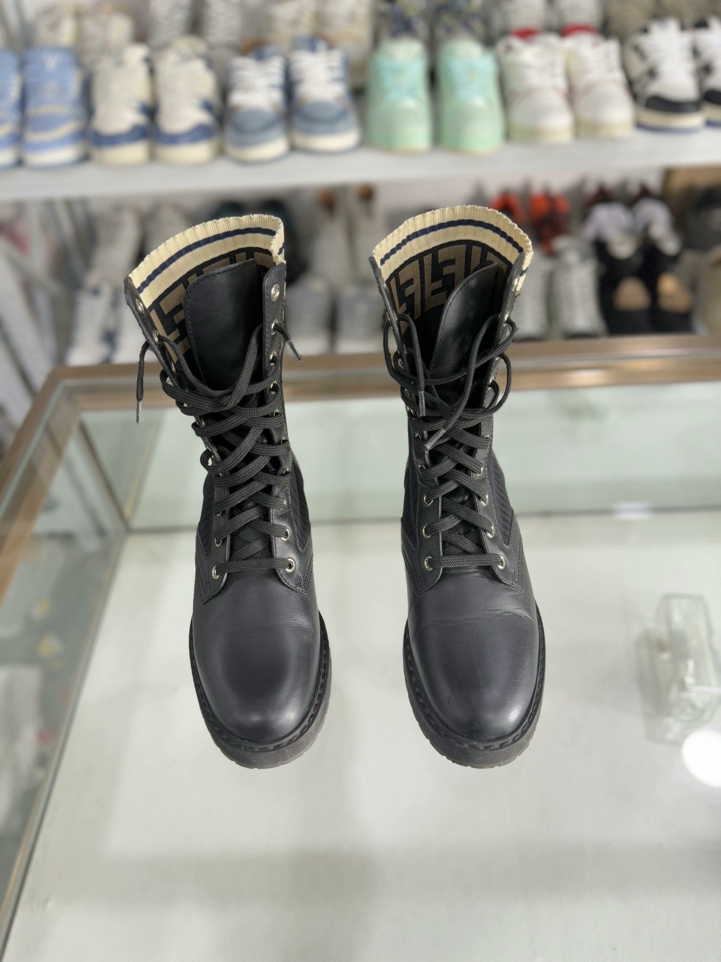 Fendi Fendi Black Logo Short Boots Size 37 Size US 6 / IT 36 - 2 Thumbnail