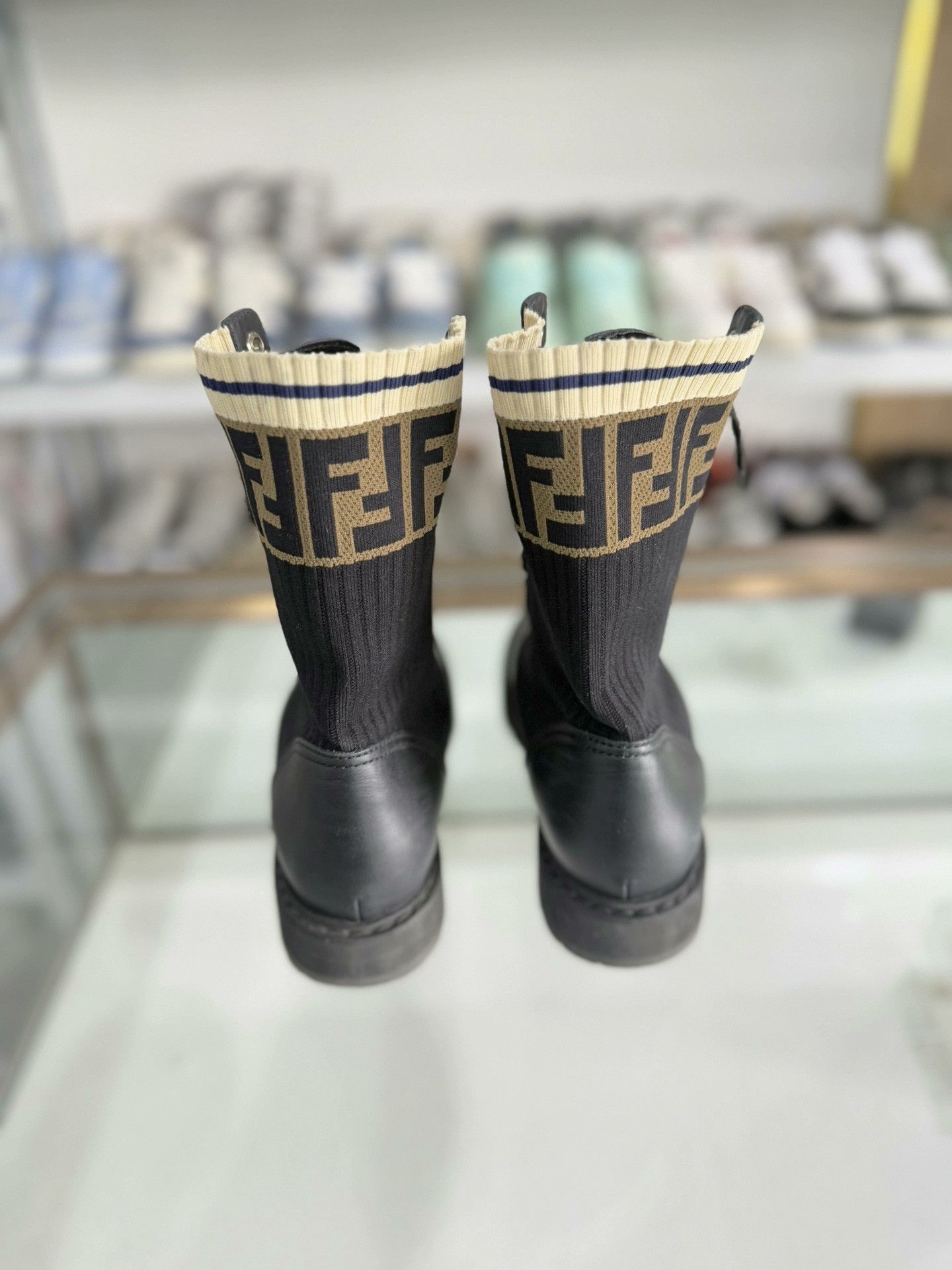 Fendi Fendi Black Logo Short Boots Size 37 Size US 6 / IT 36 - 3 Thumbnail