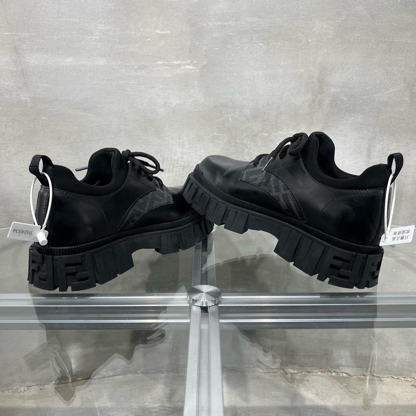 Fendi Fendi FF Print Leather Platform Shoes Size US 8 / IT 38 - 5 Thumbnail