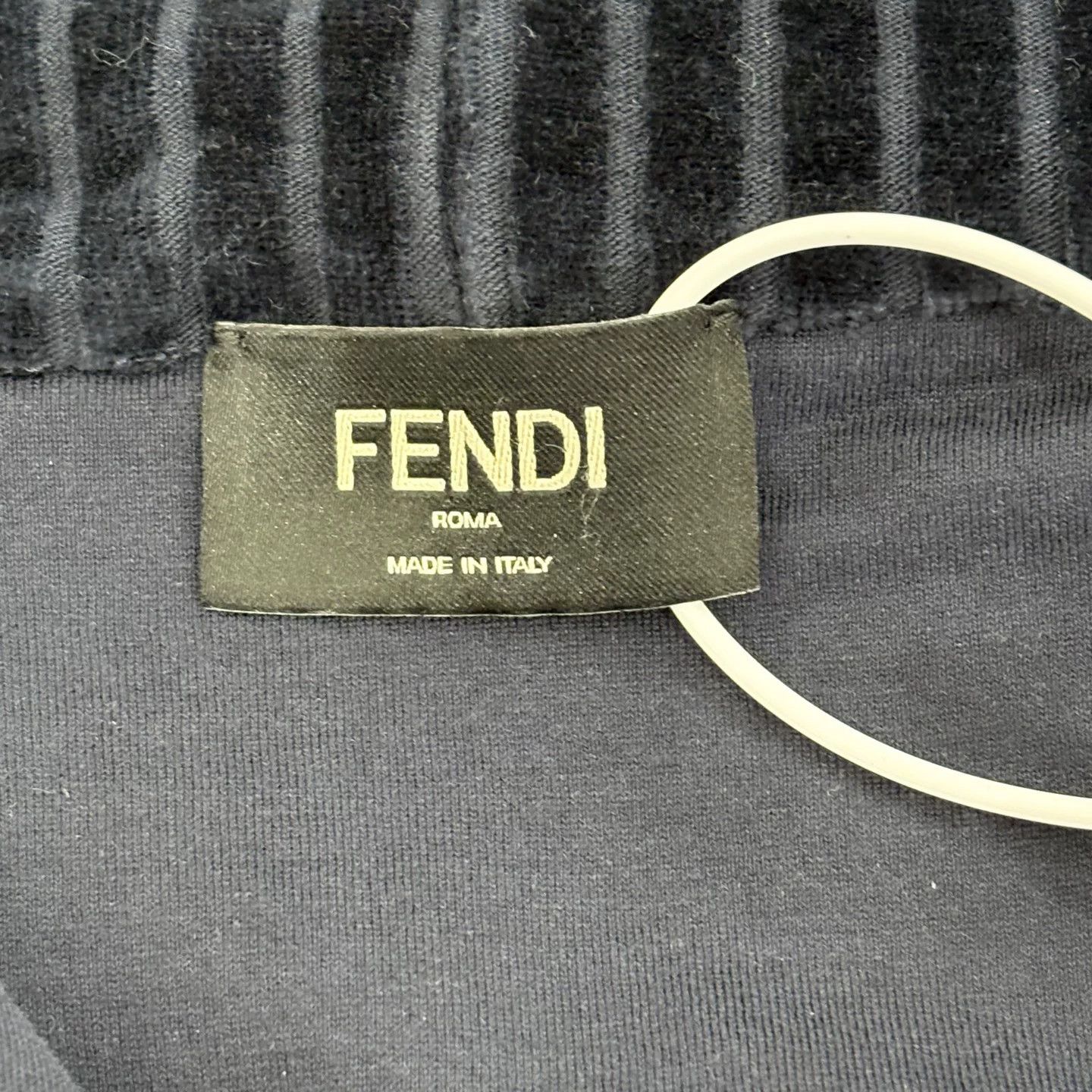Fendi Fendi Black Corduroy Zip Hoodie Size XS / US 0-2 / IT 36-38 - 3 Thumbnail