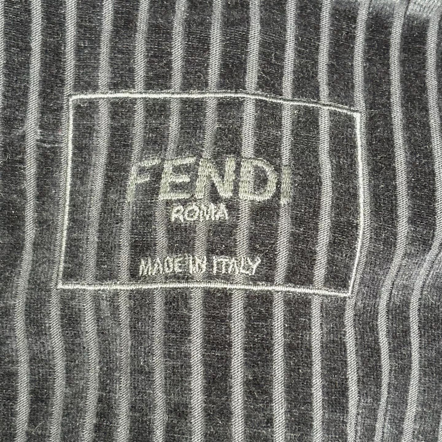 Fendi Fendi Black Corduroy Zip Hoodie Size XS / US 0-2 / IT 36-38 - 6 Thumbnail