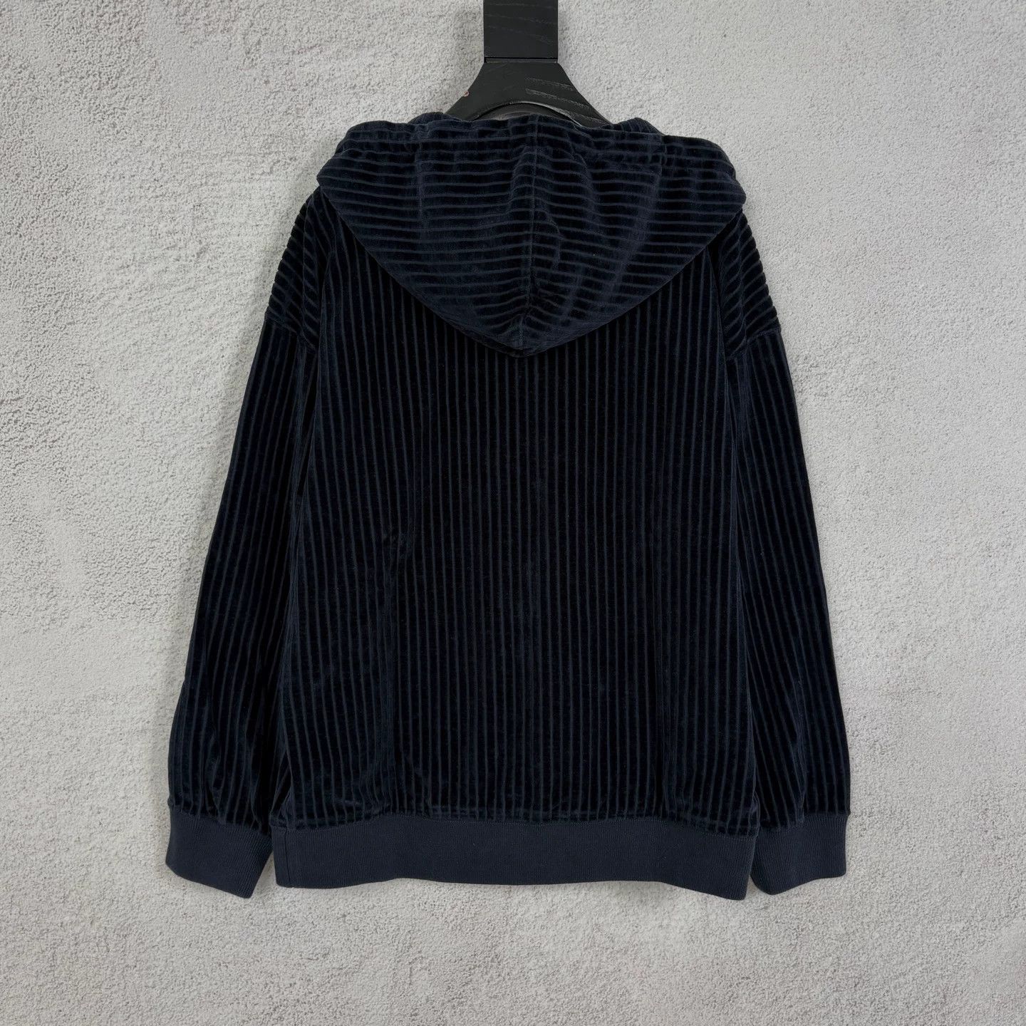 Fendi Fendi Black Corduroy Zip Hoodie Size XS / US 0-2 / IT 36-38 - 2 Thumbnail
