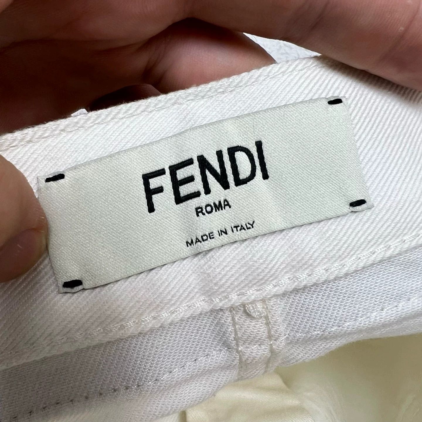 Fendi FENDI White A-line High-Waisted Skirt Size 38" / US 16 / IT 52 - 4 Thumbnail