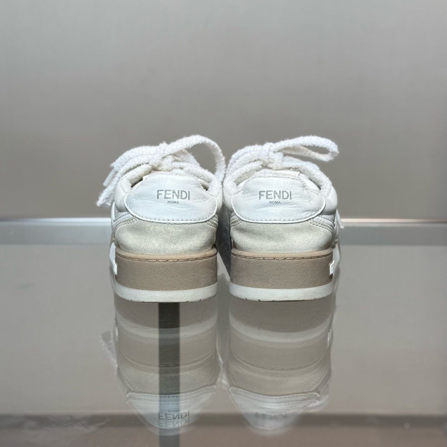 Fendi Fendi Match White Brown Sneakers Size US 5 / IT 35 - 4 Thumbnail