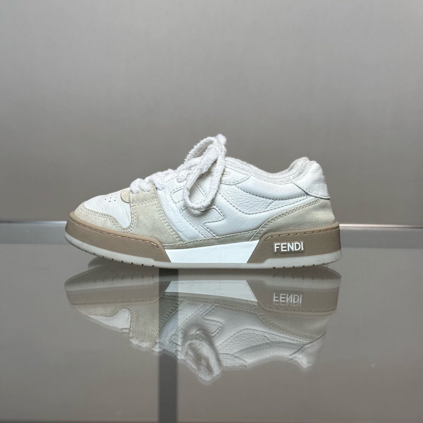 Fendi Fendi Match White Brown Sneakers Size US 5 / IT 35 - 5 Thumbnail
