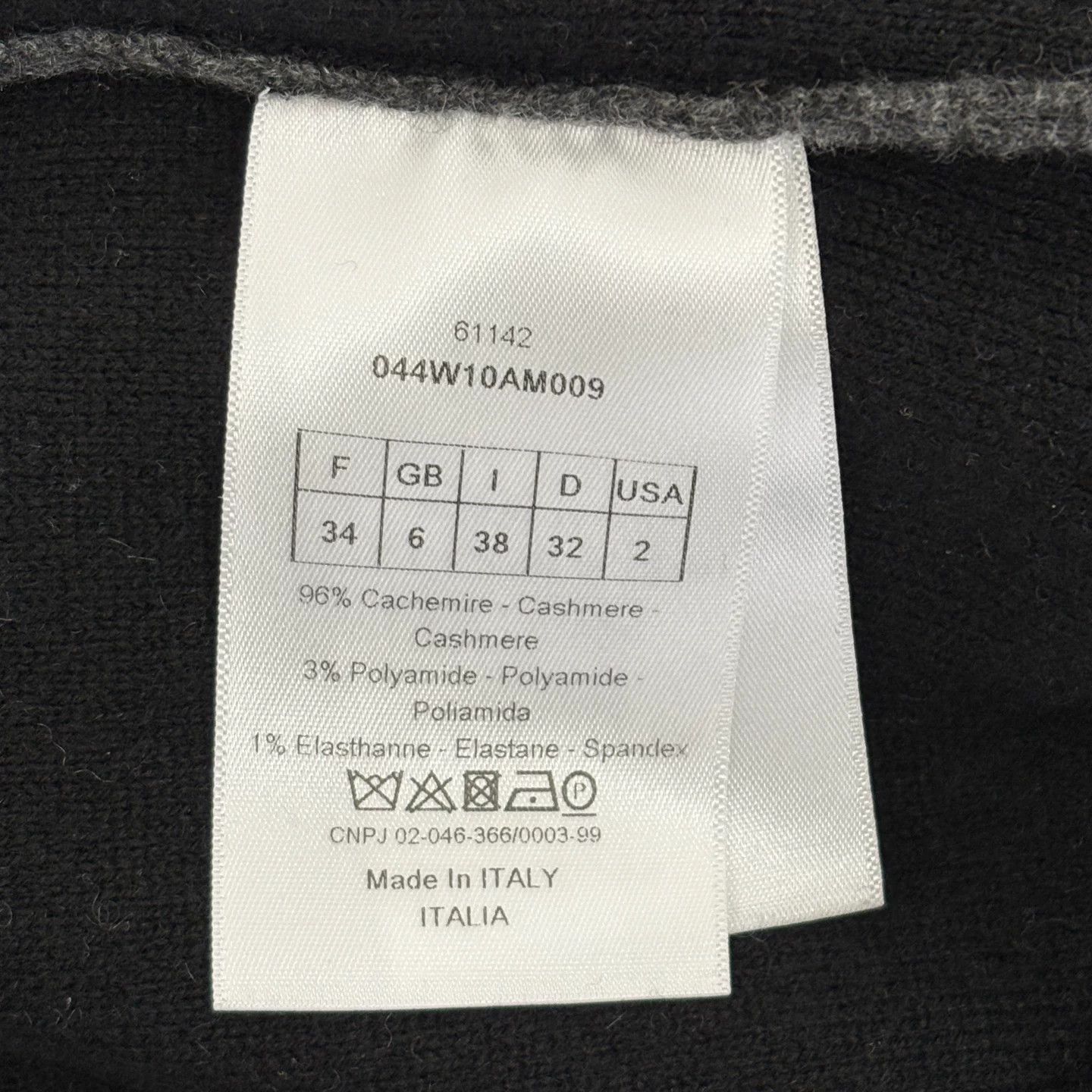 Dior Dior Charcoal Cashmere Knit Vest Size XXS / US 00 / IT 34 - 4 Thumbnail