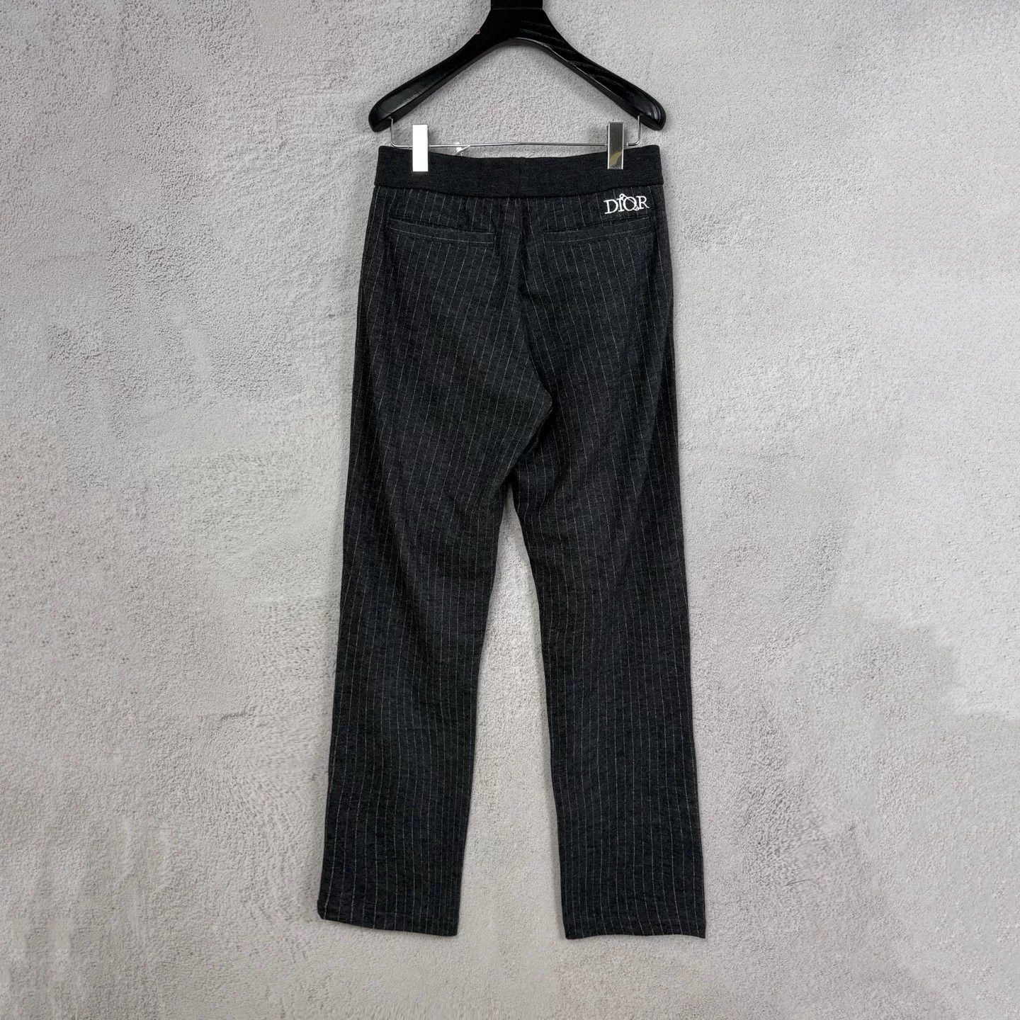 Dior Dior Wool Striped Straight-Leg Trousers Size 38" / US 16 / IT 52 - 2 Thumbnail