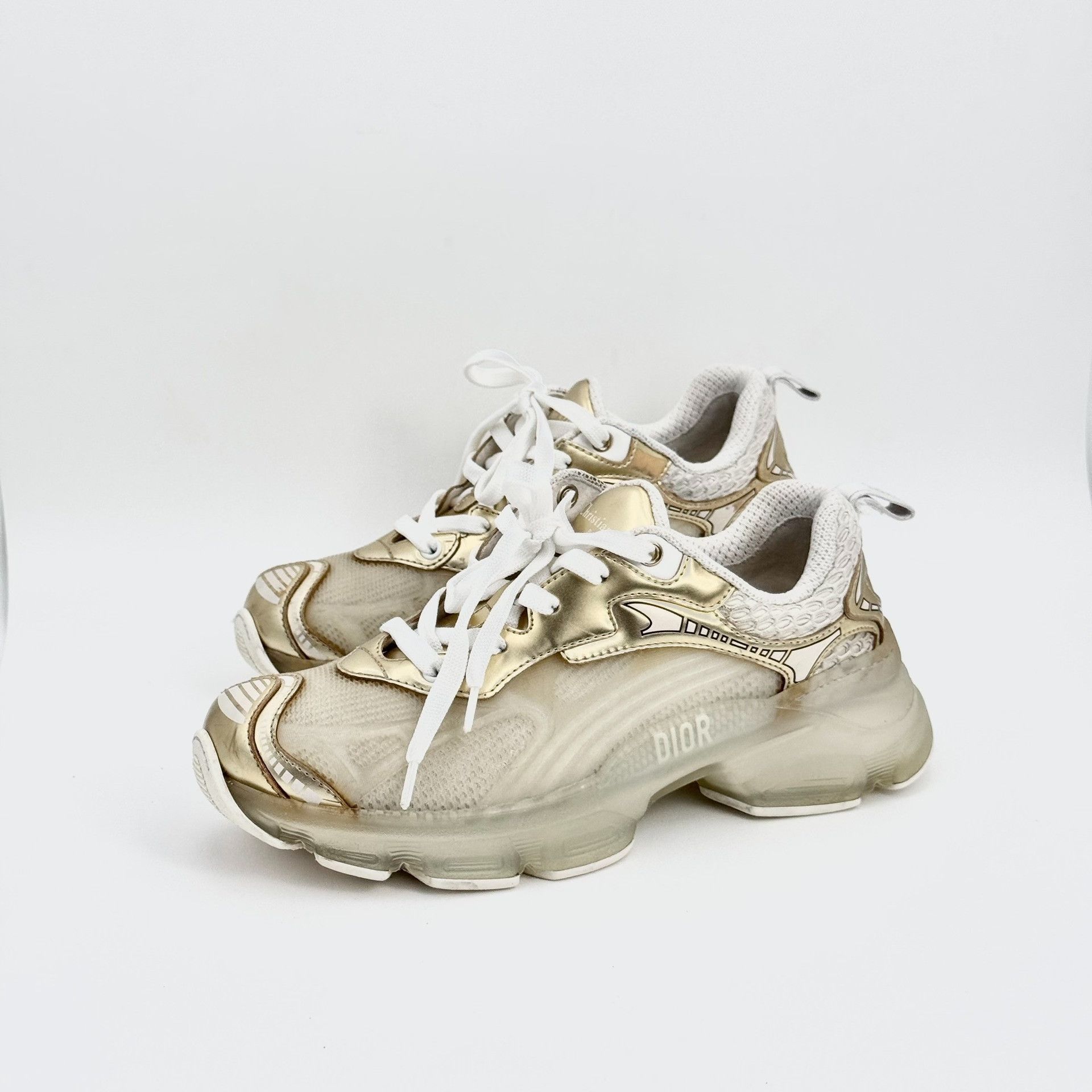 Dior Dior Vibe Champagne Gold Dad Shoes Size US 5.5 / IT 35.5 - 2 Thumbnail