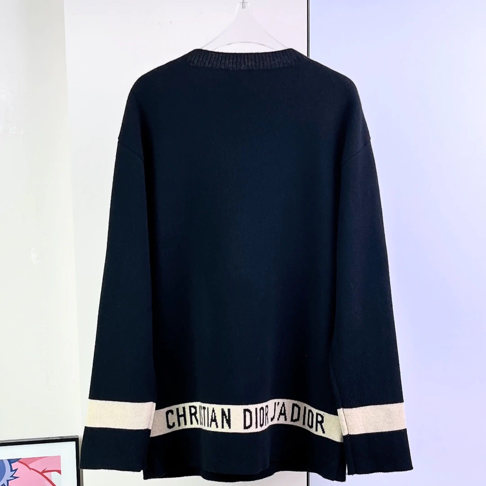 Dior Christian Dior Letter Crew Neck Sweater Size XS / US 0-2 / IT 36-38 - 2 Thumbnail