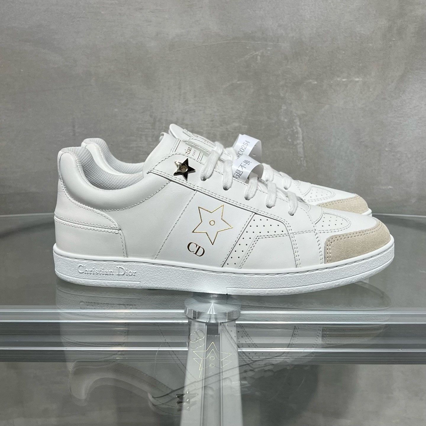 Dior Dior Star Logo White Sneakers Size US 5 / IT 35 - 8 Thumbnail