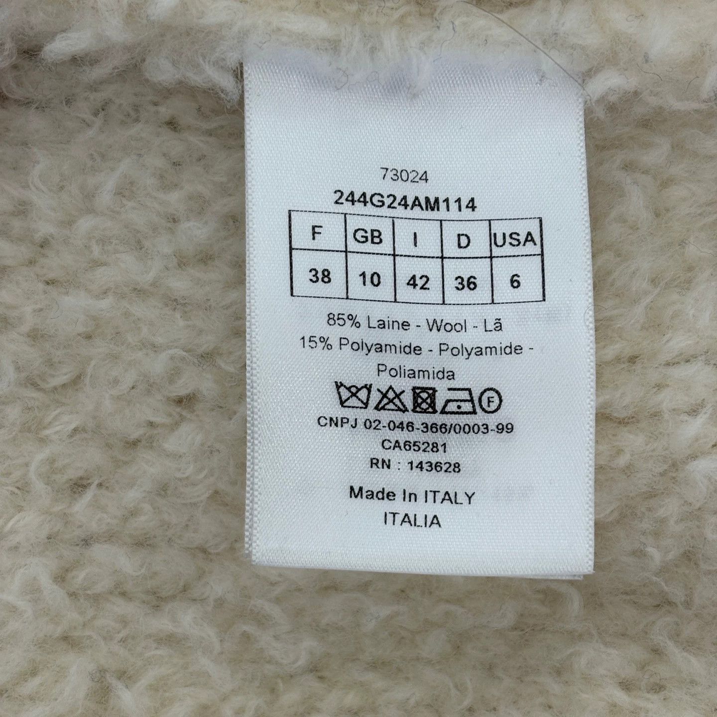 Dior Dior Cream Lamb Wool Bee Embroidery Vest Size S / US 4 / IT 40 - 5 Thumbnail