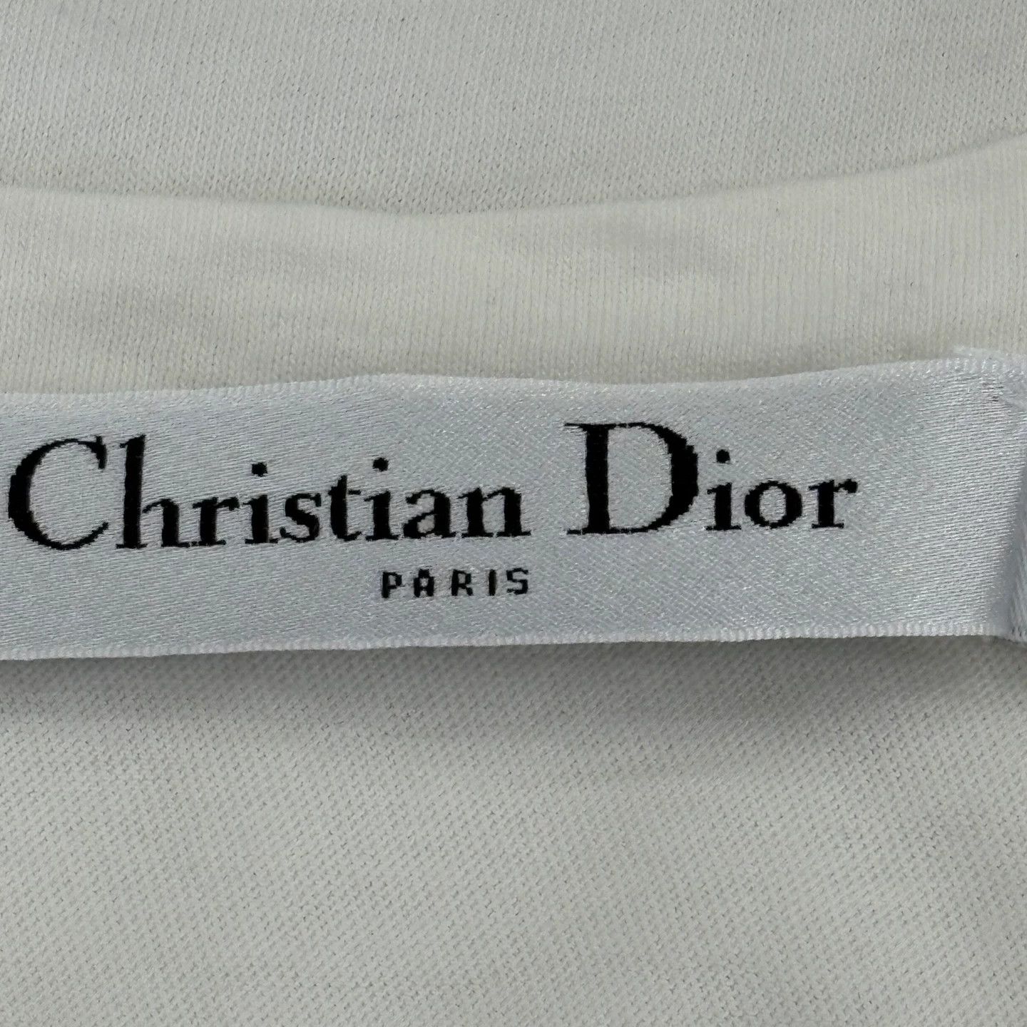 Dior Christian Dior White Navy Striped Logo T-Shirt Size XS / US 0-2 / IT 36-38 - 3 Thumbnail