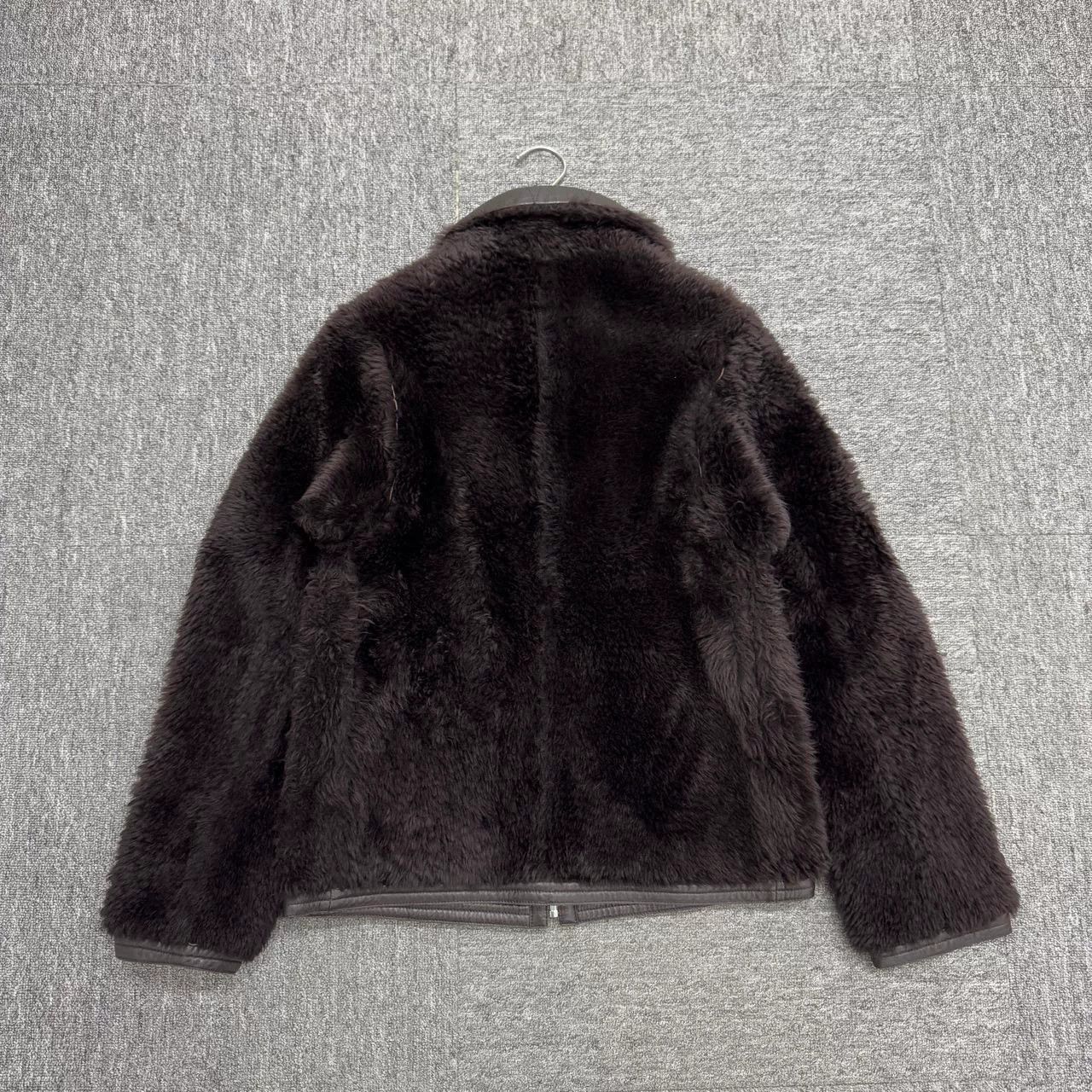 Celine Celine Dark Brown Fur Leather Jacket Size XXS / US 00 / IT 34 - 2 Thumbnail