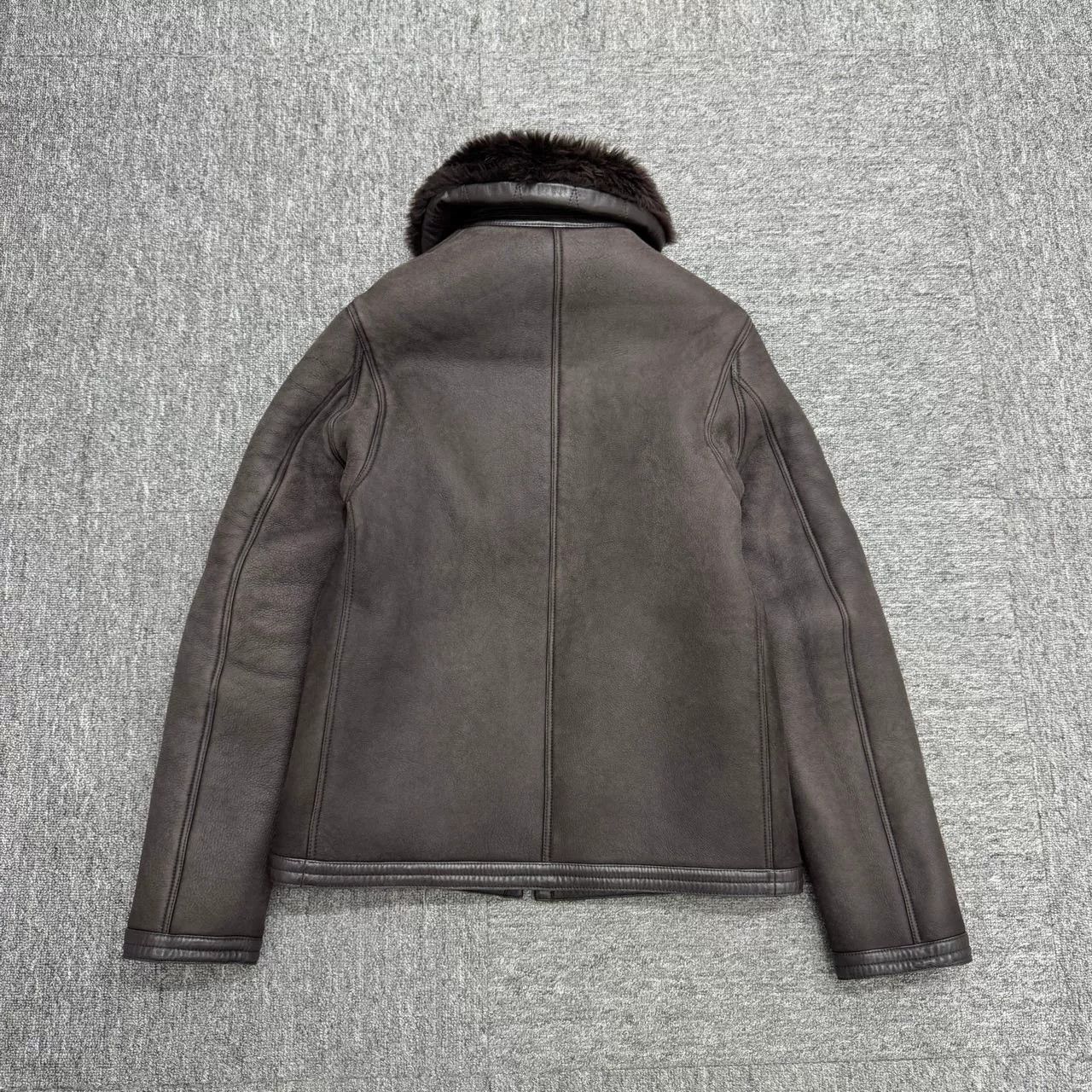 Celine Celine Dark Brown Fur Leather Jacket Size XXS / US 00 / IT 34 - 6 Thumbnail