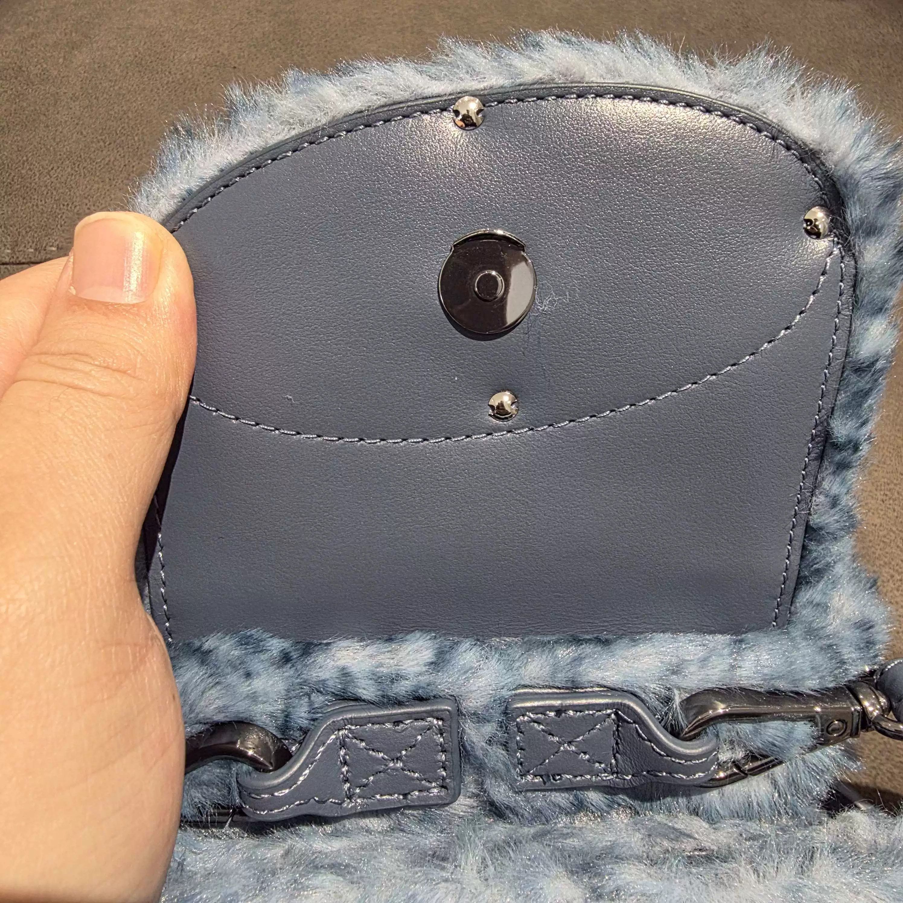 Diesel Diesel 1DR Blue Suede Mini Bag Size ONE SIZE - 5 Thumbnail