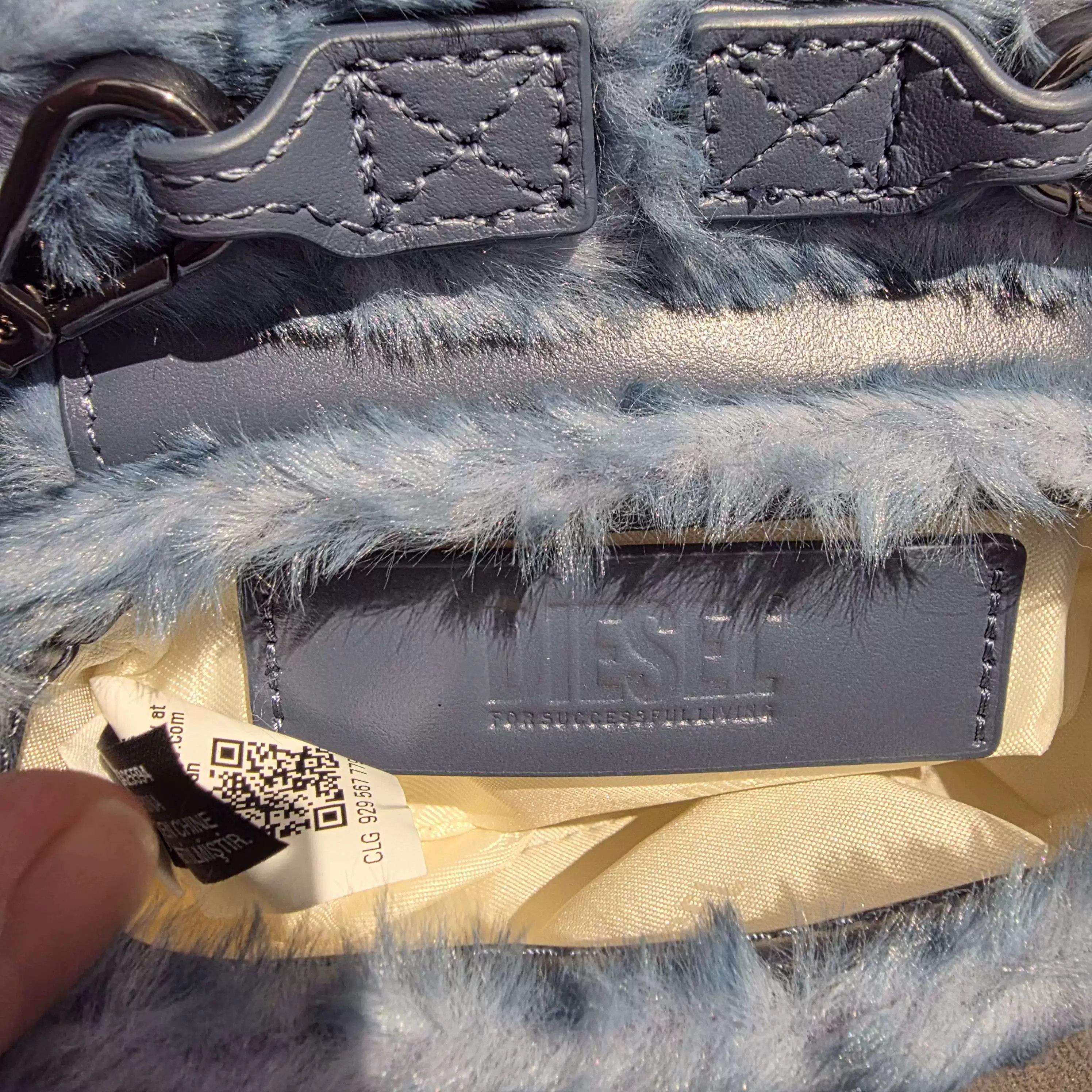 Diesel Diesel 1DR Blue Suede Mini Bag Size ONE SIZE - 6 Thumbnail