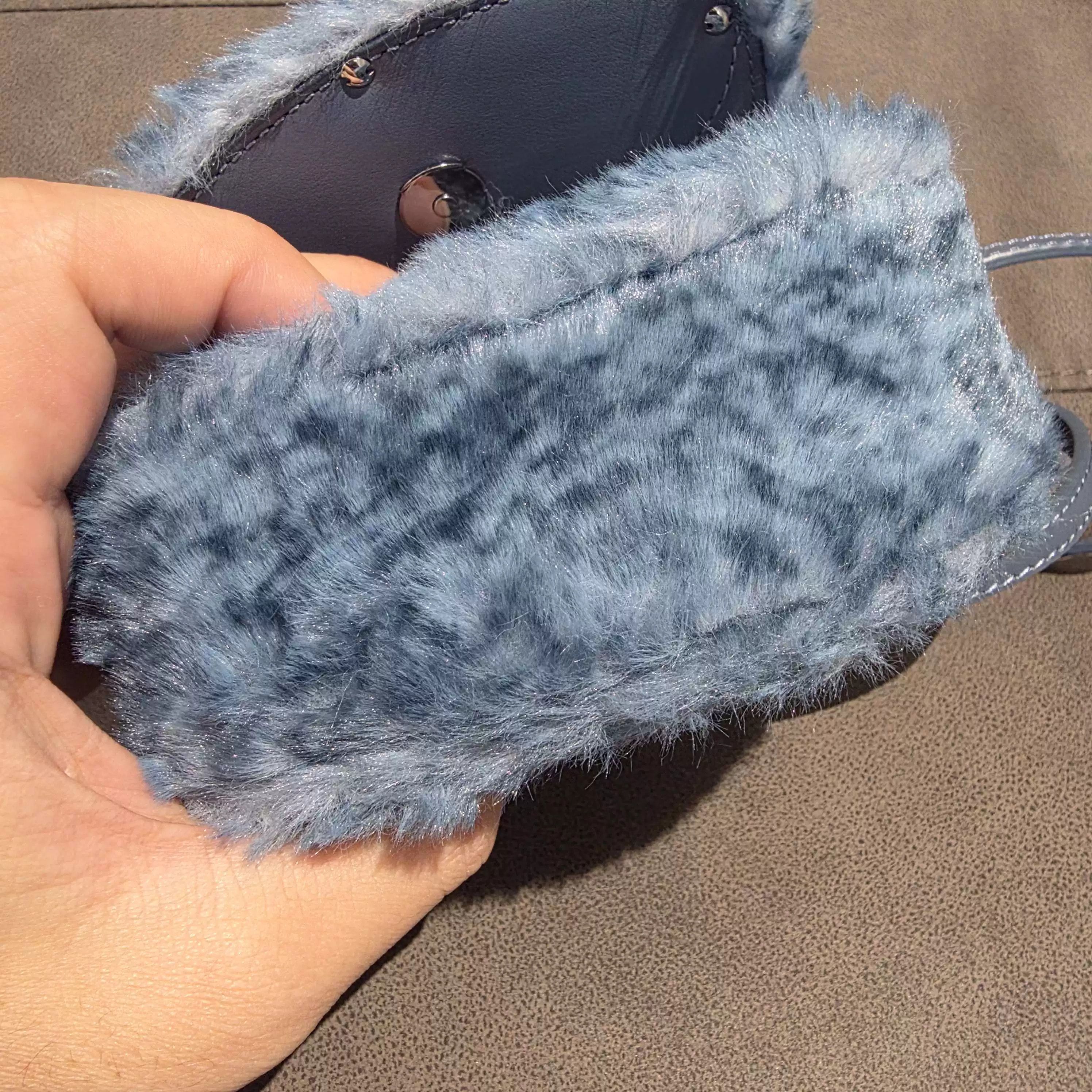 Diesel Diesel 1DR Blue Suede Mini Bag Size ONE SIZE - 4 Thumbnail
