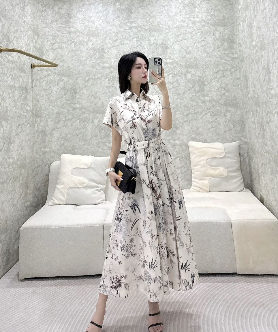 Dior Dior 2025 Plant Floral Print Dress Size XXS / US 00 / IT 34 - 9 Thumbnail