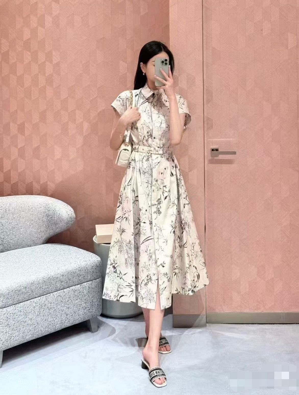 Dior Dior 2025 Plant Floral Print Dress Size XXS / US 00 / IT 34 - 8 Thumbnail