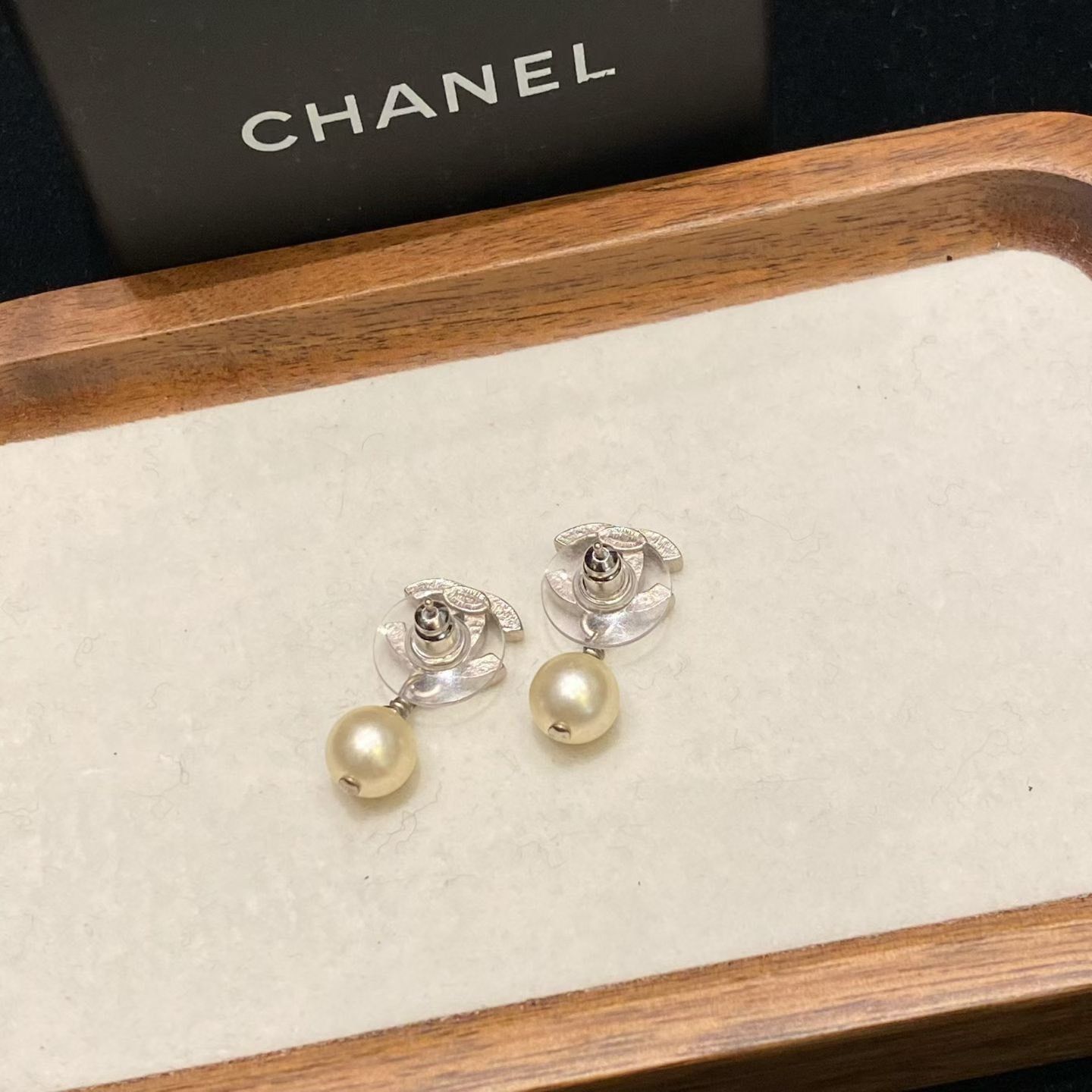 Chanel Chanel Small Double C Pearl Earrings Size ONE SIZE - 3 Thumbnail