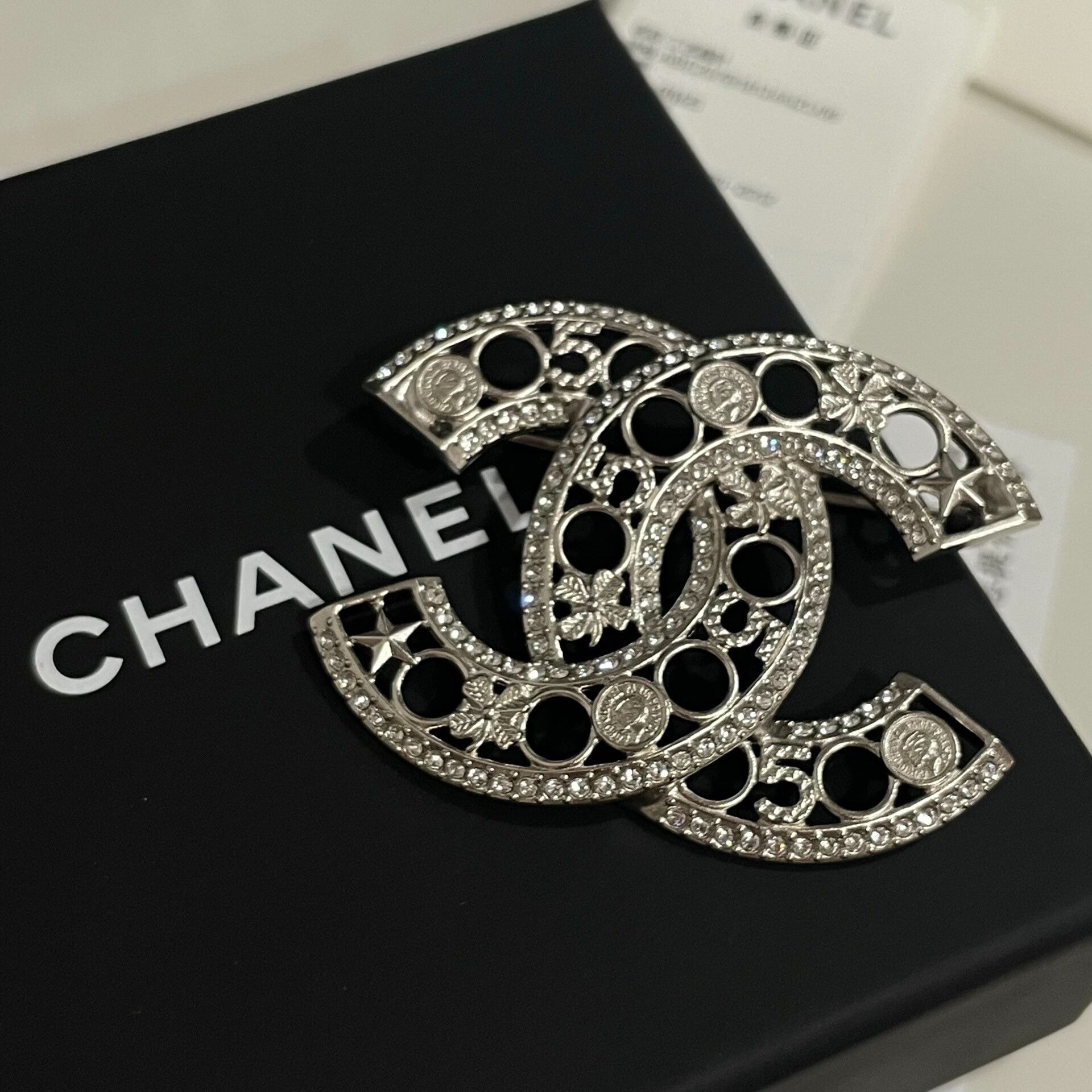 Chanel Chanel 24B Hollow Double C Brooch Size ONE SIZE - 5 Thumbnail