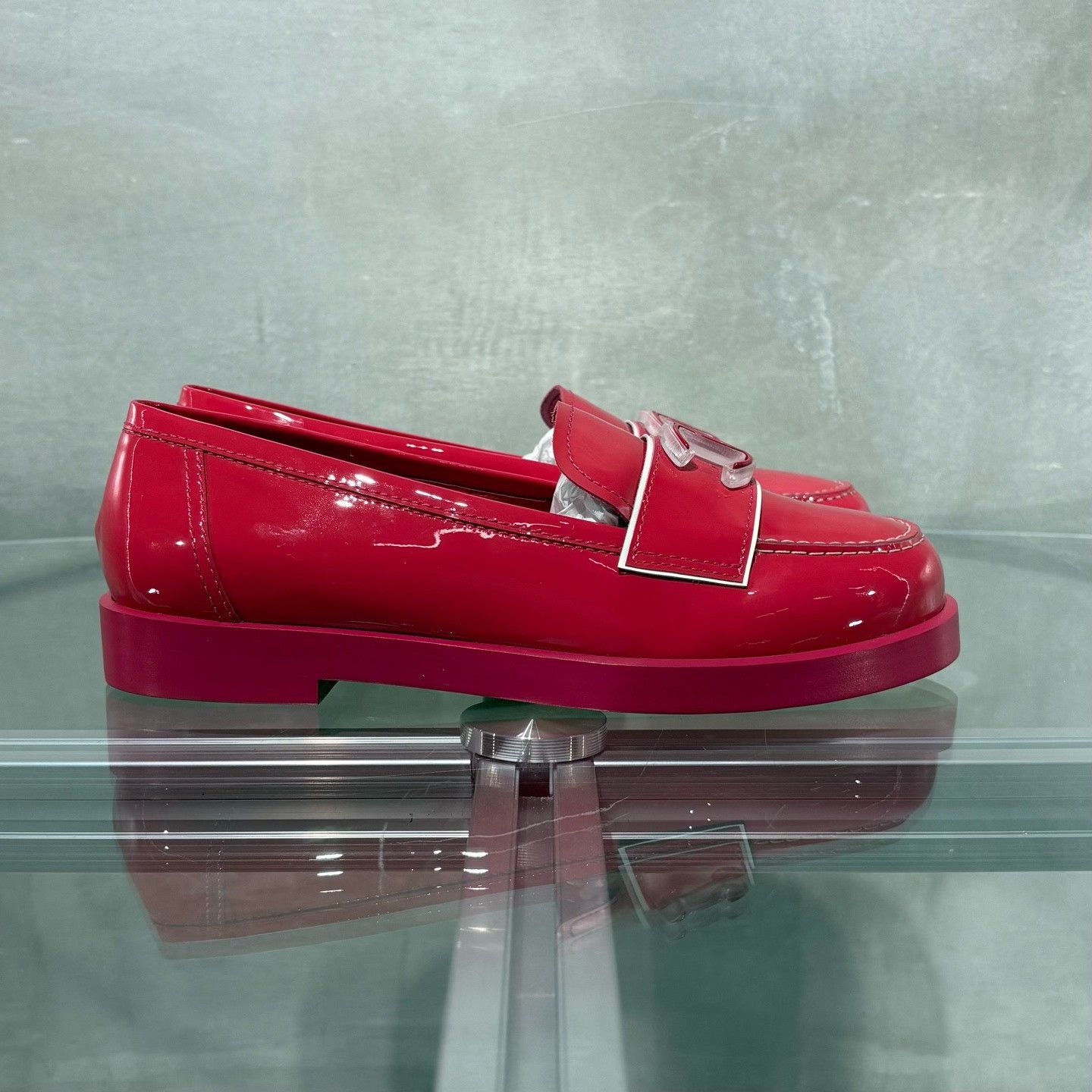 Chanel Chanel Double C Patent Leather Loafers Size US 4.5 / IT 34.5 - 4 Thumbnail