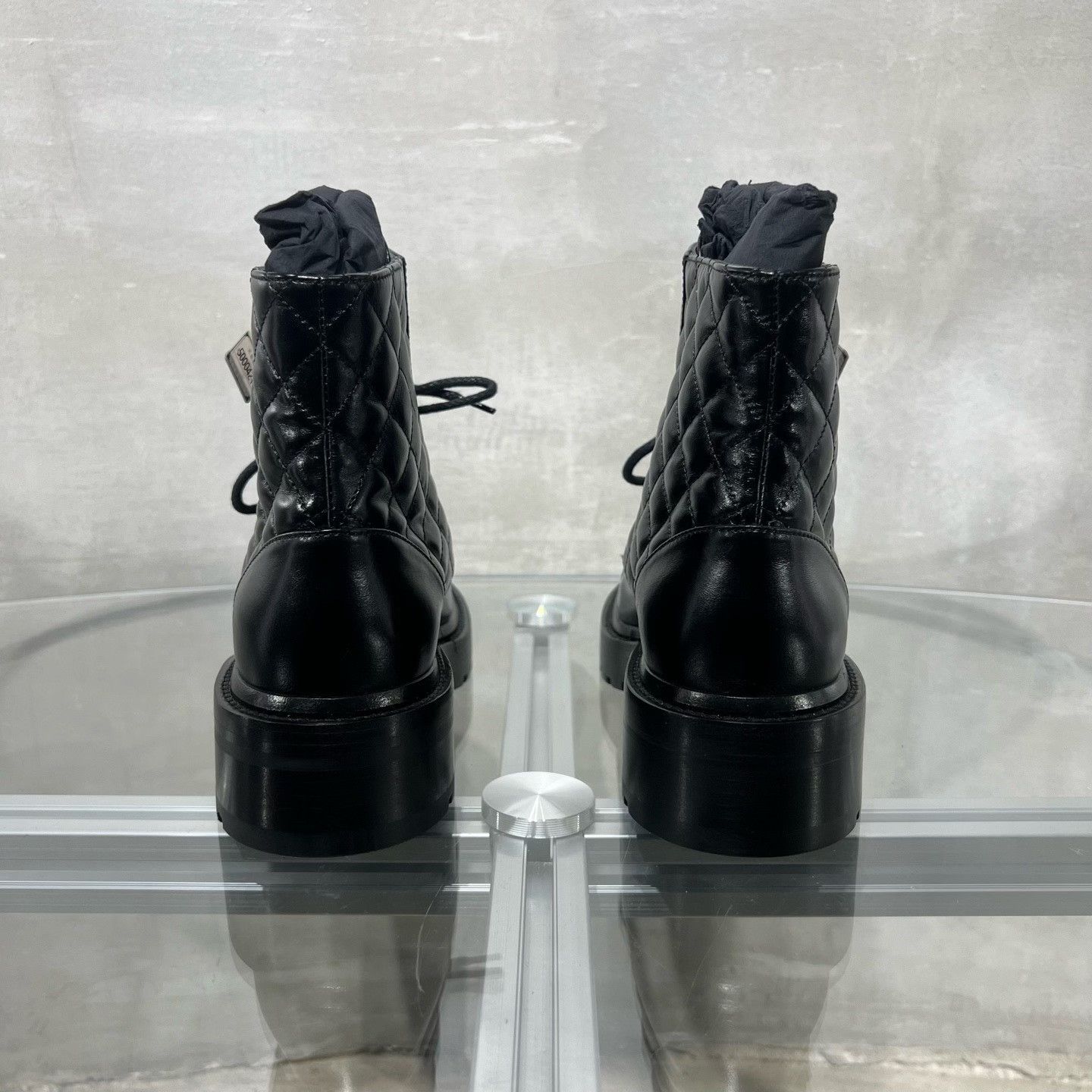Chanel Chanel Black Quilted Double C Short Boots Size US 5 / IT 35 - 6 Thumbnail