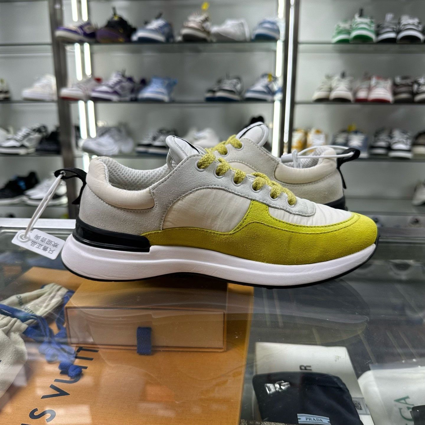 Chanel Chanel White Yellow Sporty Sneakers Size US 6.5 / IT 36.5 - 2 Thumbnail