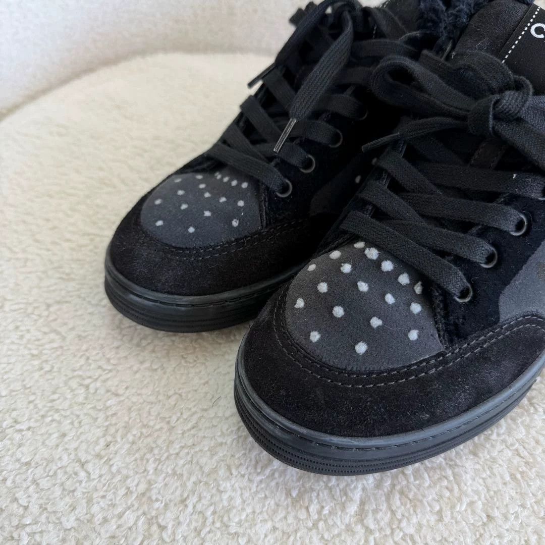 Chanel Chanel Black Gray Stud Sneakers 37 Size US 6 / IT 36 - 5 Thumbnail
